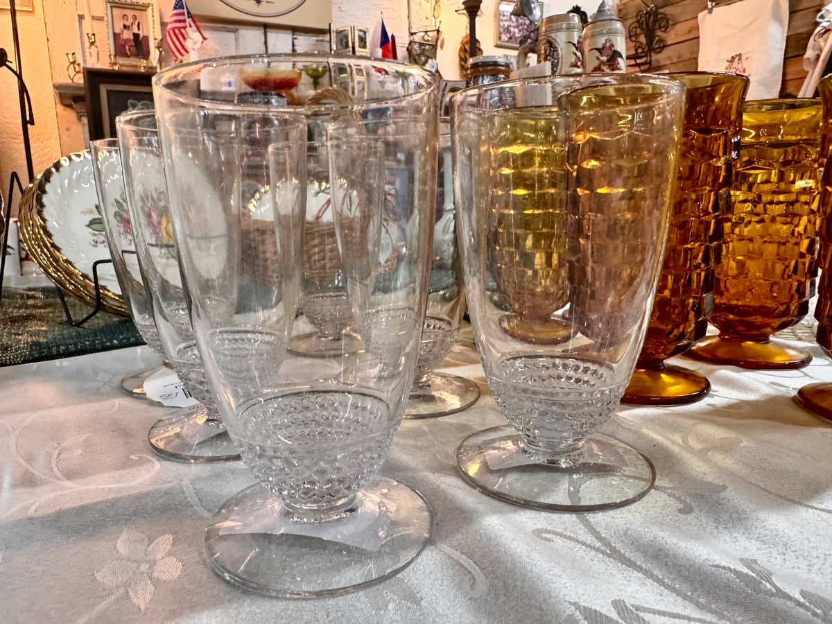 1940s Duncan & Miller Teardrop Footed Glass