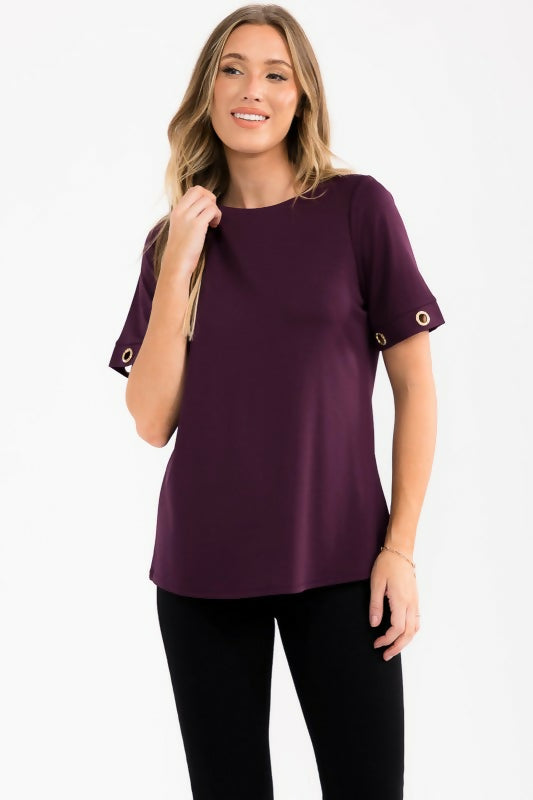 733b knit crepe top