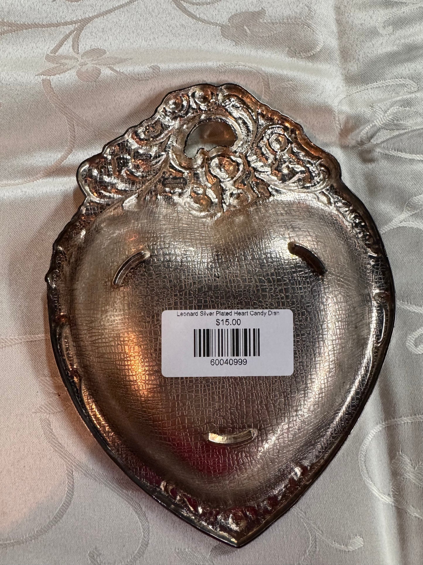 Leonard Silver Plated Heart Candy Dish