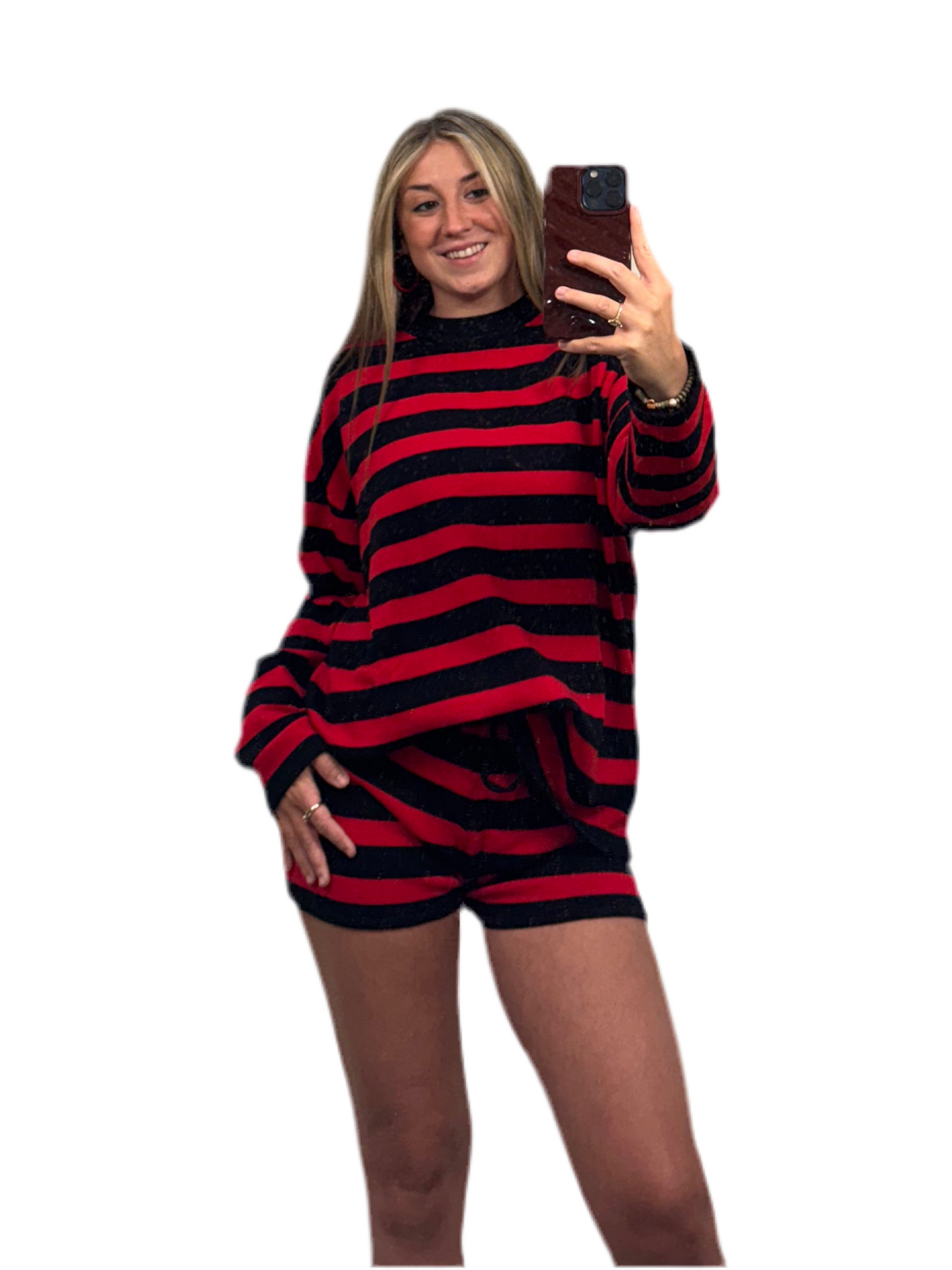 Game Day Sweater Top short set