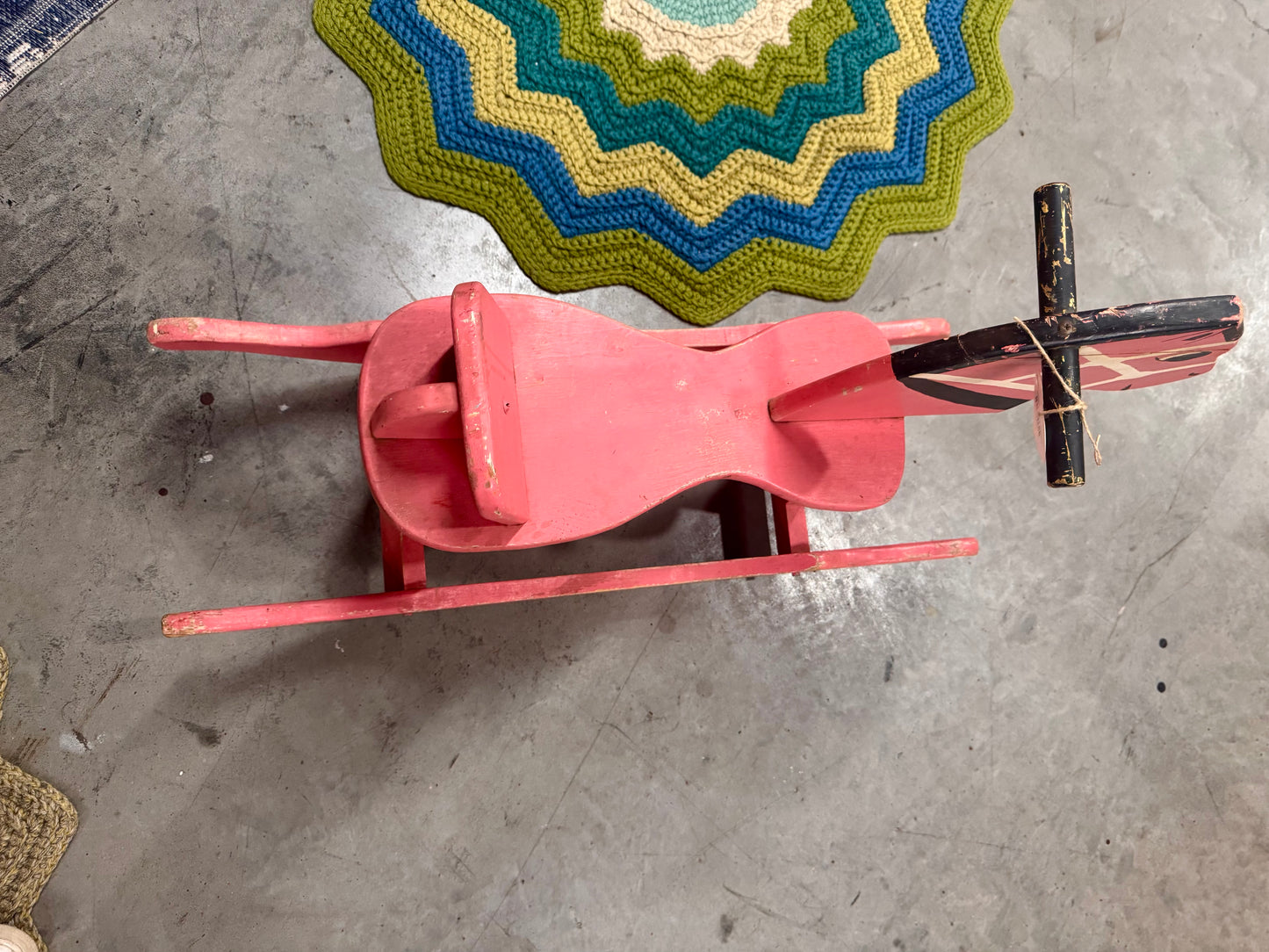 1940s Wooden Rocking Horse