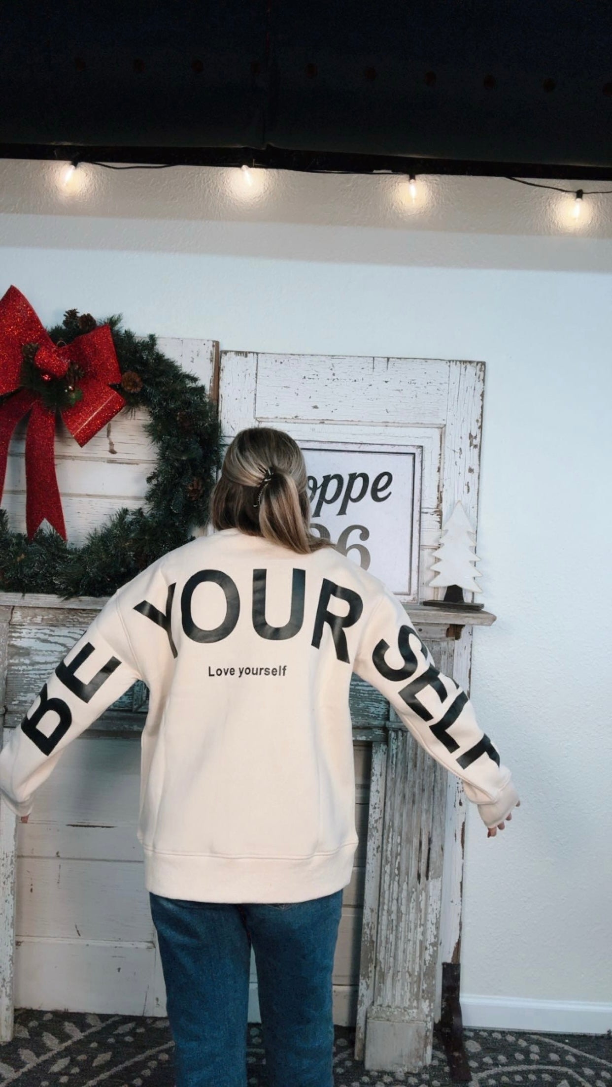 Printed Oversized Sweatshirt