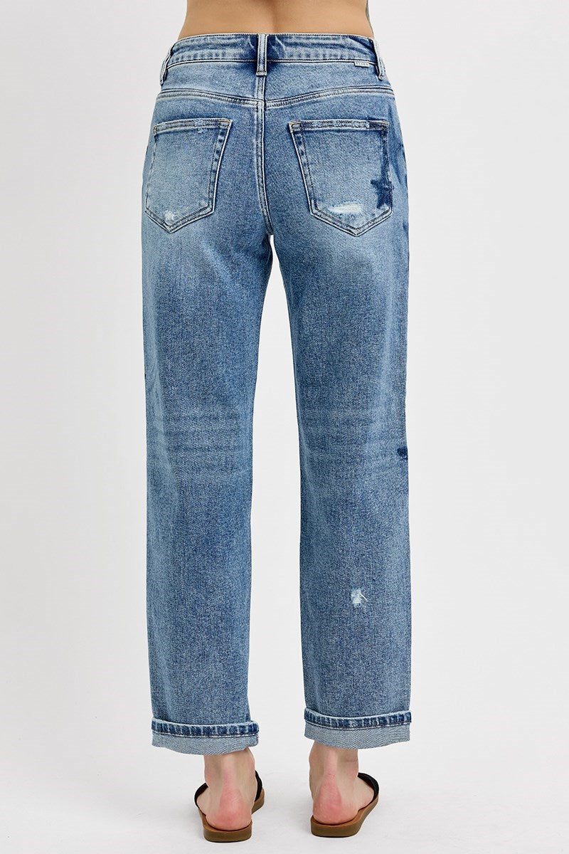 Star Cuffed Jean