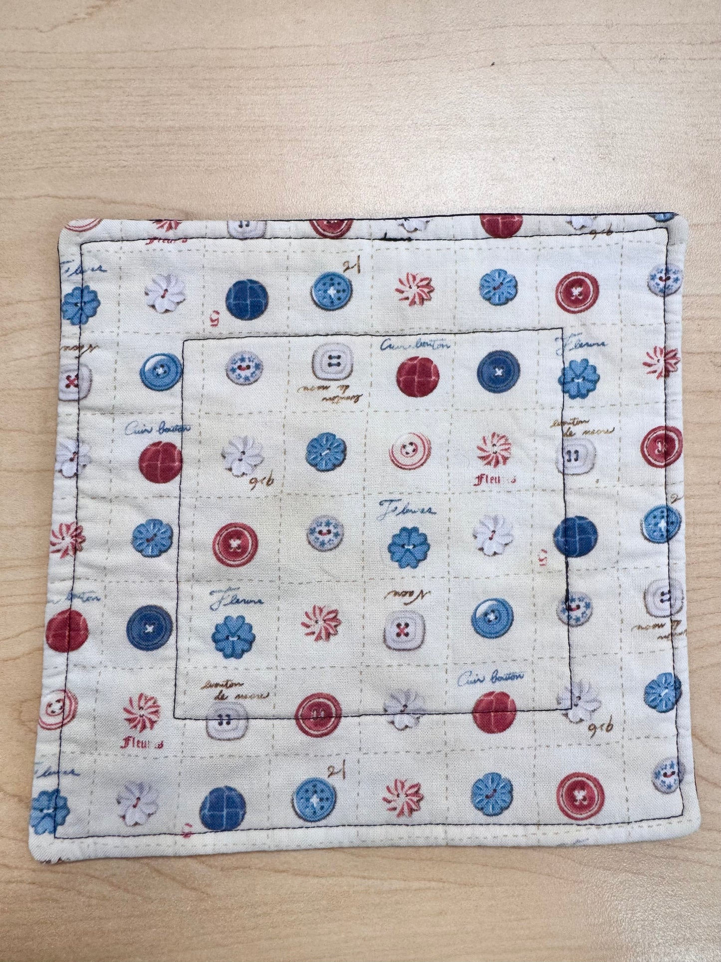 Handmade Patchwork Rooster Potholder
