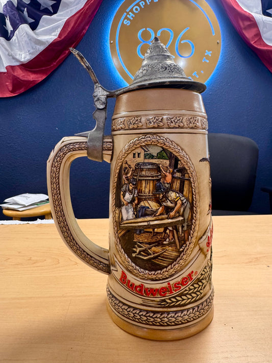 Limited Edition "D" Series Budweiser Beer Stein