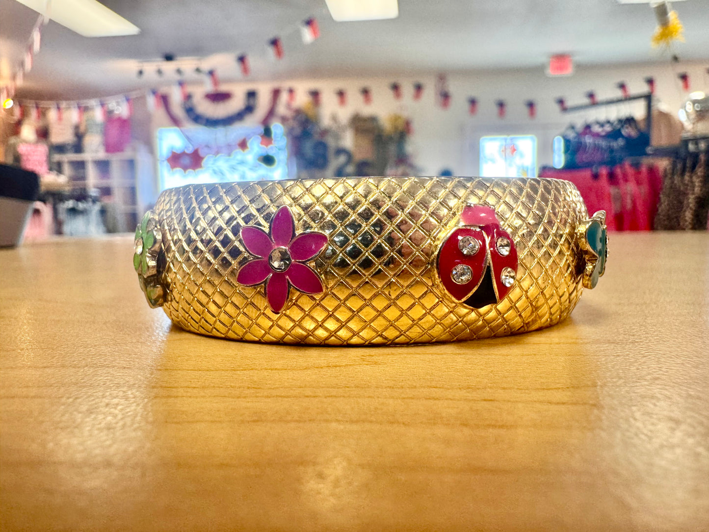 Vintage Gold-tone Bangle Bracelet