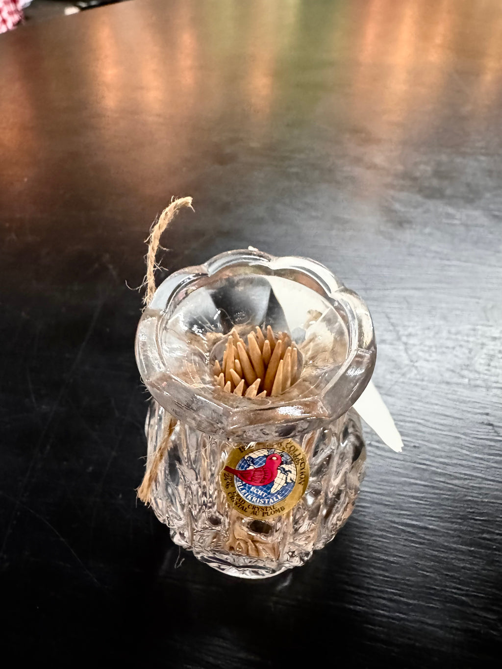 Hofbauer Crystal Bud Vase/Toothpick Holder