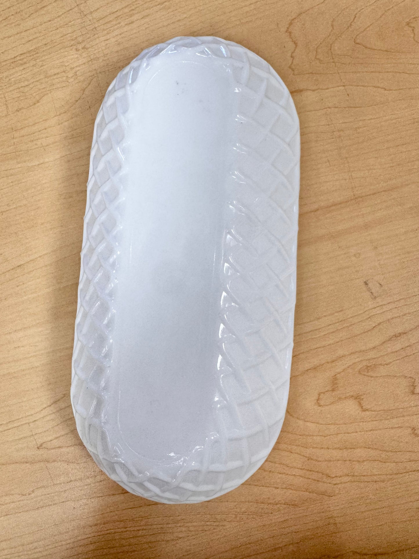 1960s Indiana Glass Milk Glass Relish Dish