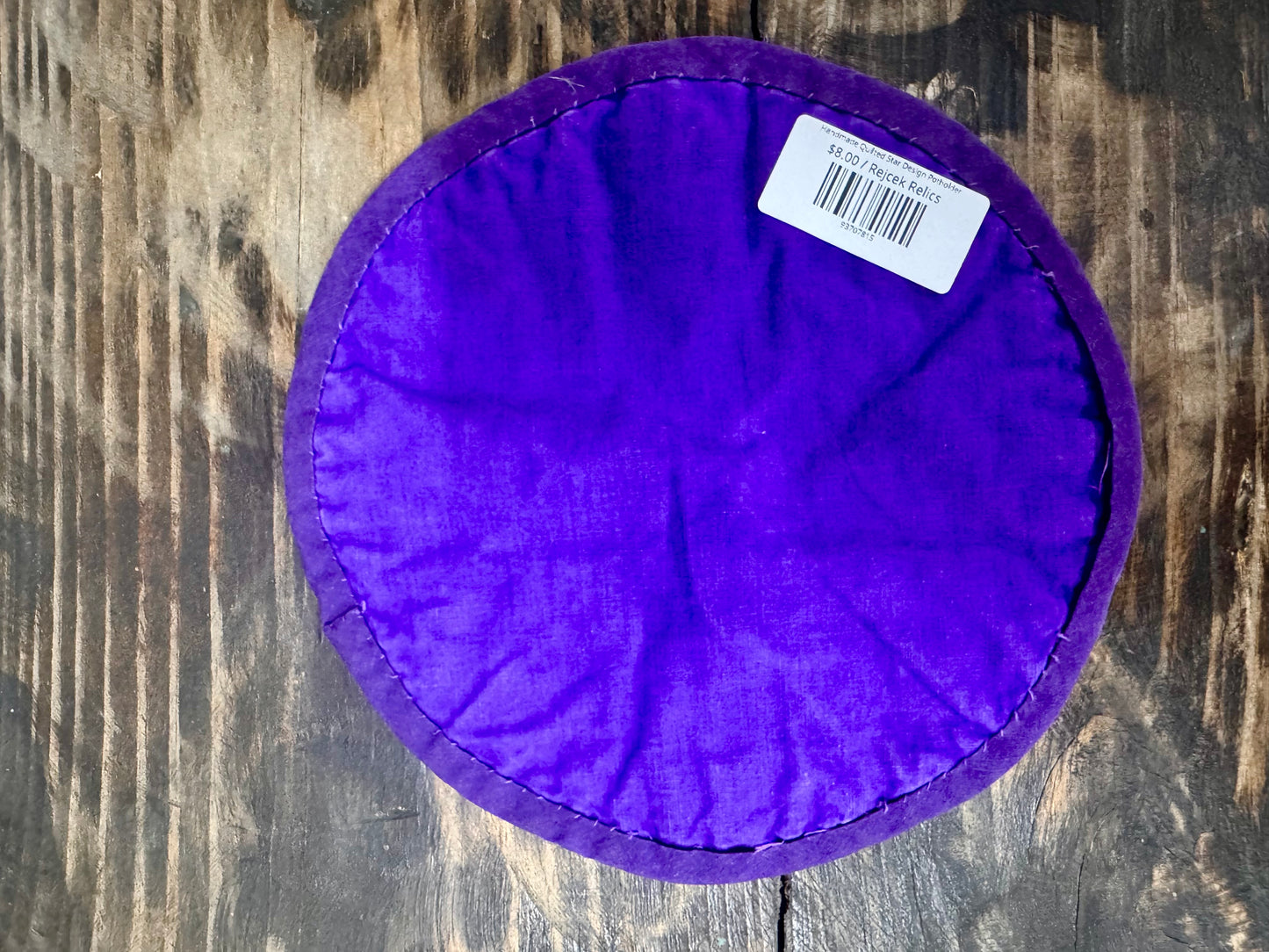 Handmade Quilted Star Design Potholder