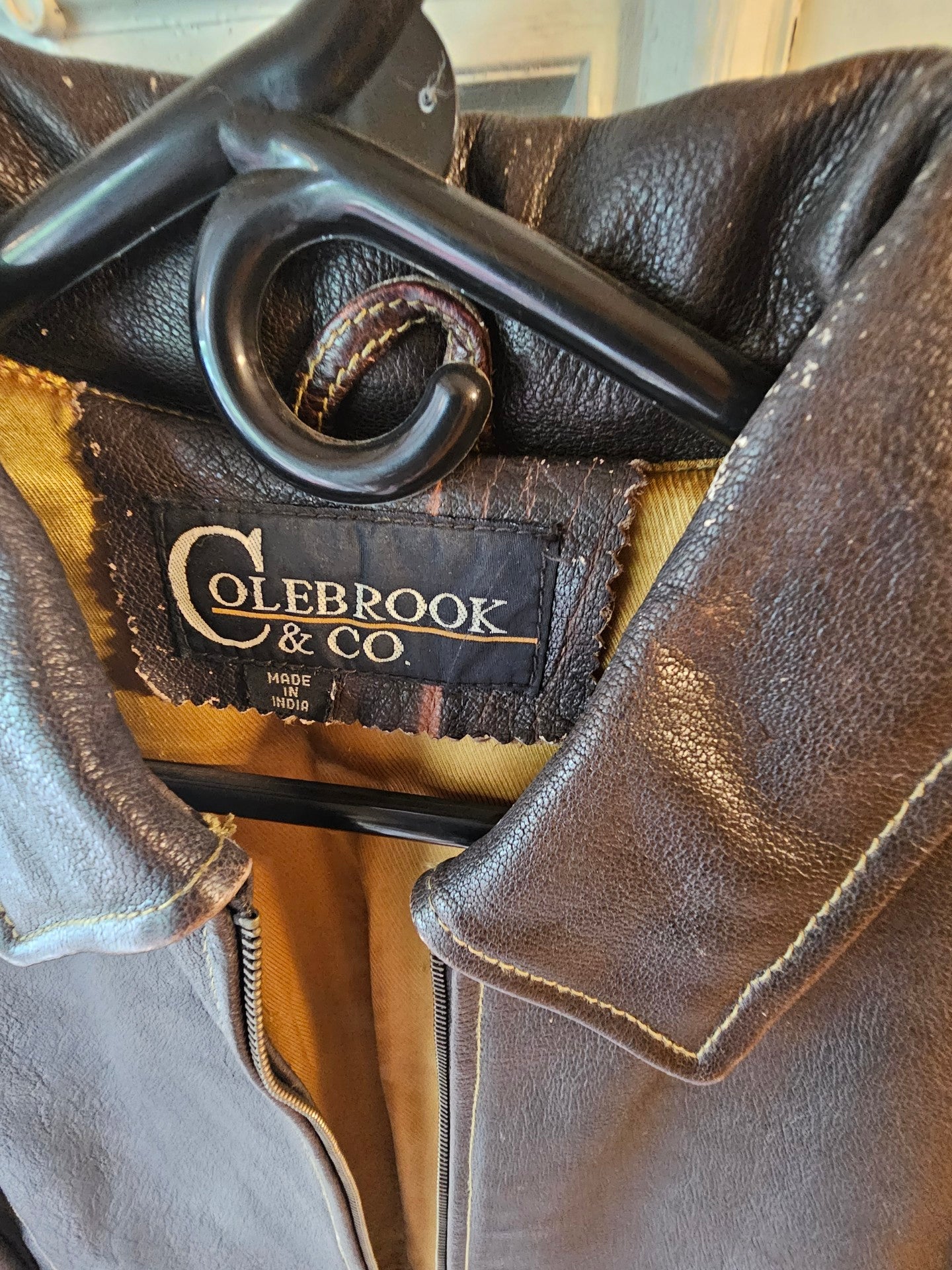 Vintage 90s Colebrook & Co Leather Jacket