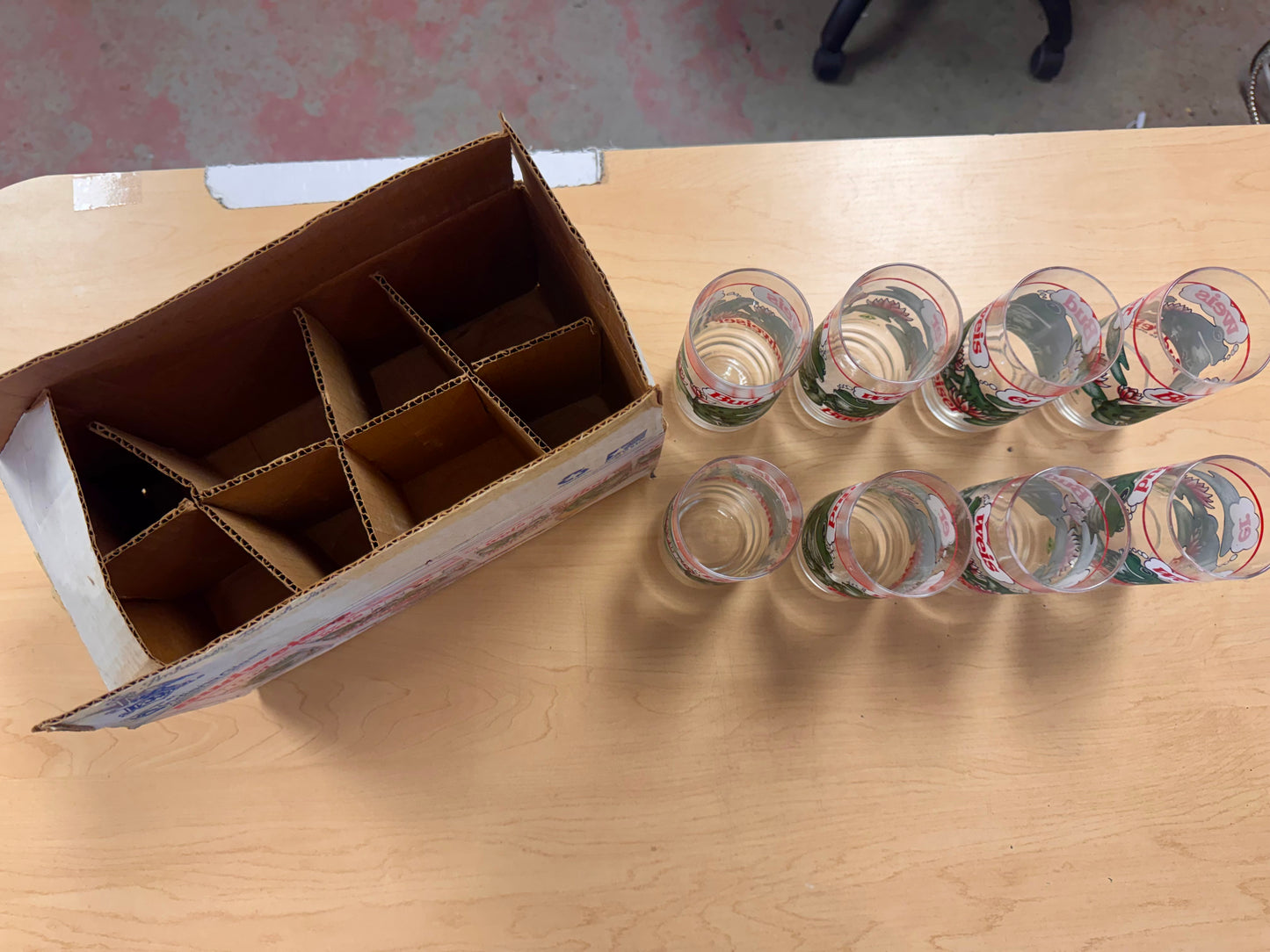 COMPLETE 1995 Budweiser Frog Glasses Set