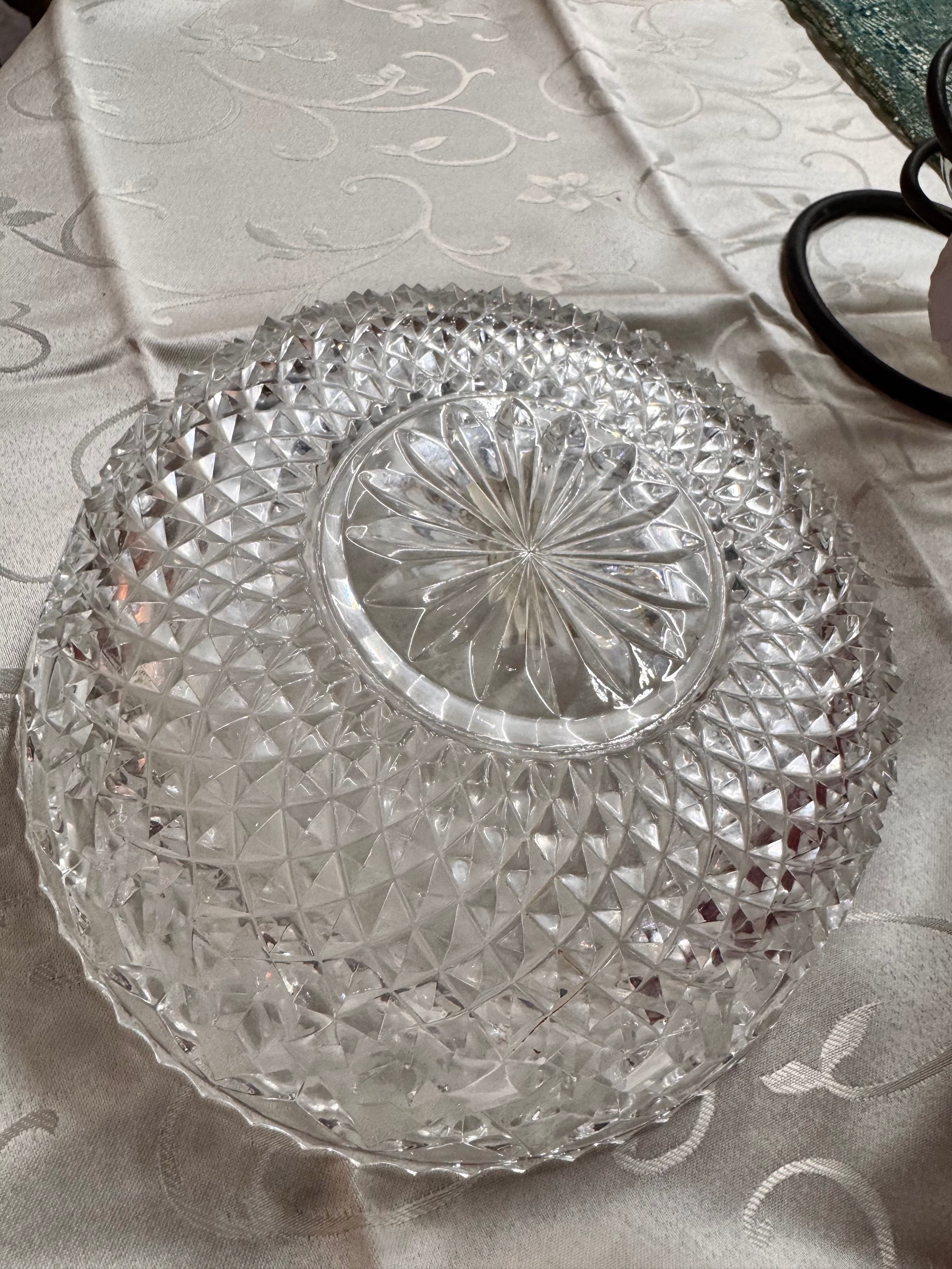 Czechoslovakia Hand-cut Bohemia Crystal Bowl
