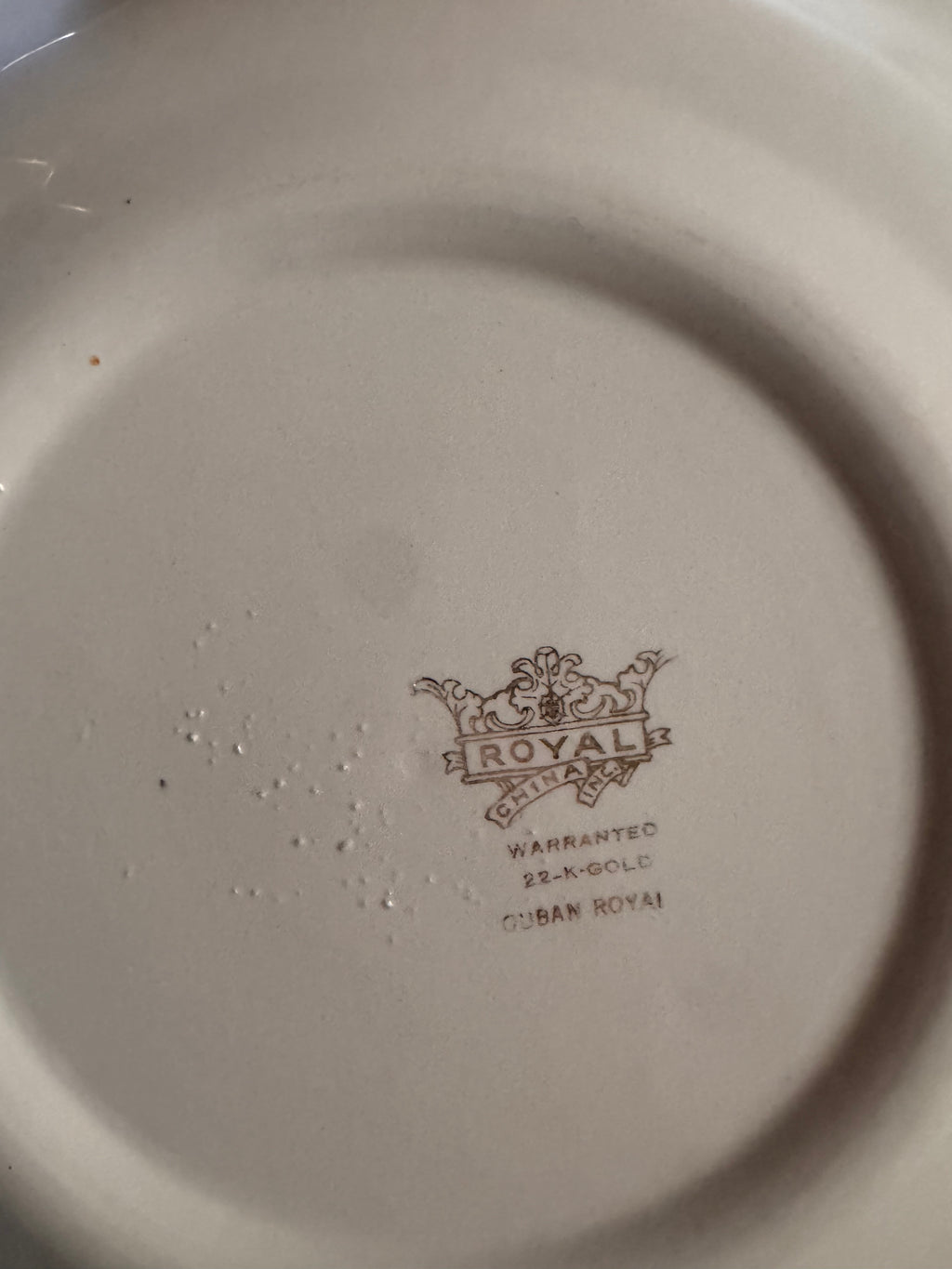 22K Gold Quban Royal Dinner Plate