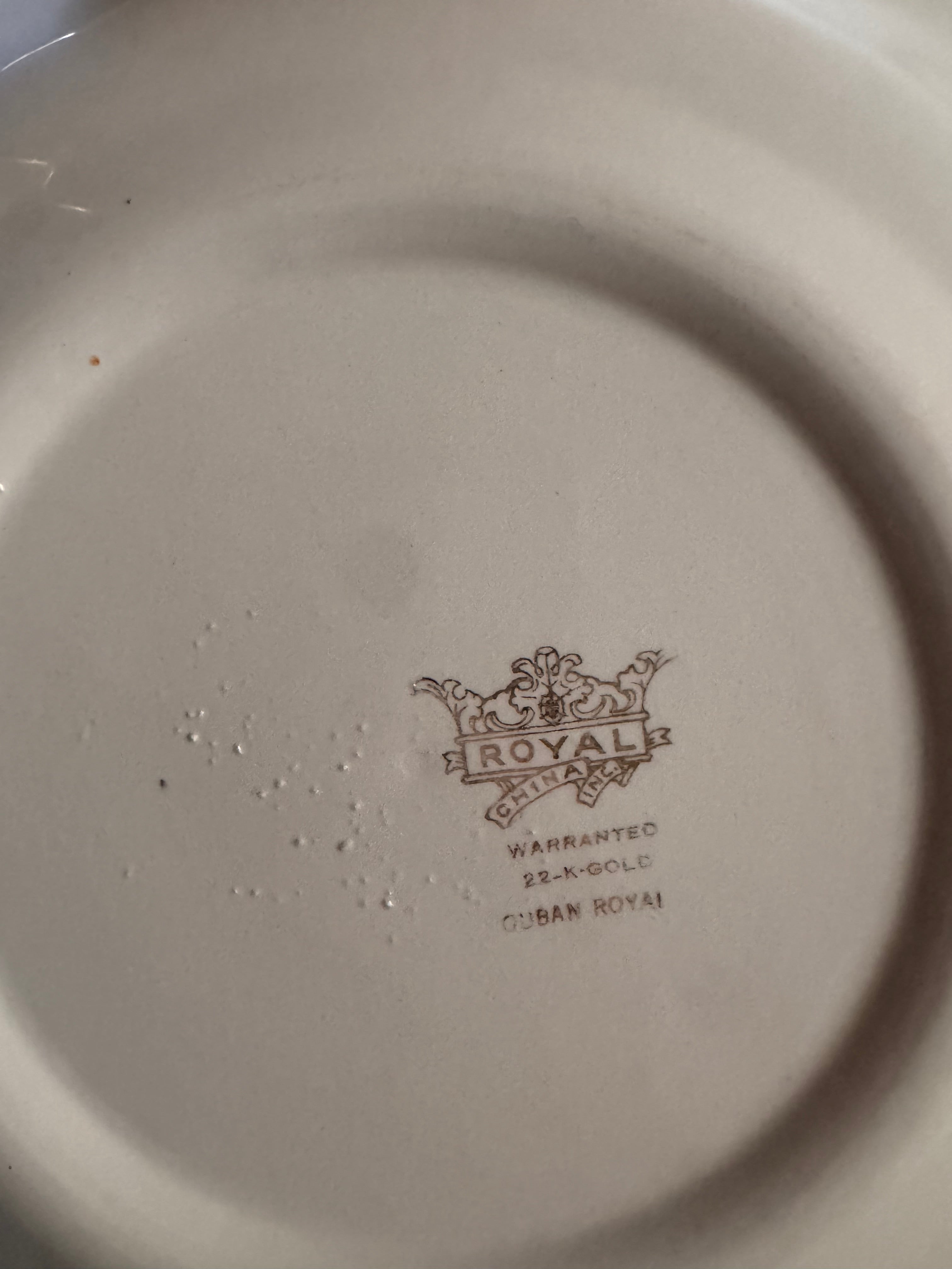 22K Gold Quban Royal Dinner Plate