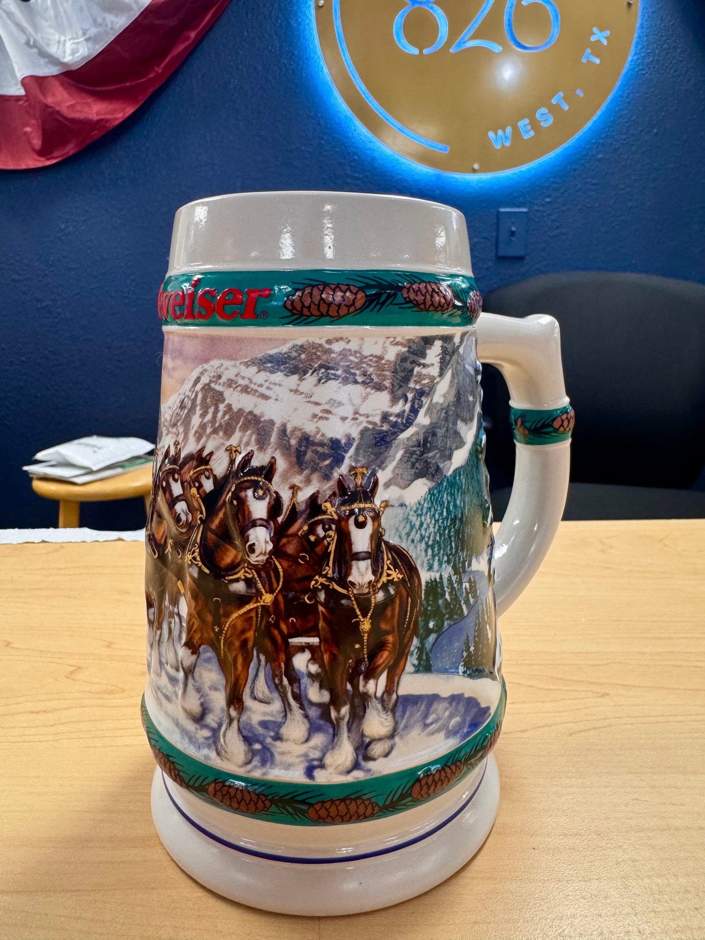 1993 Budweiser Holiday "Special Delivery" Stein
