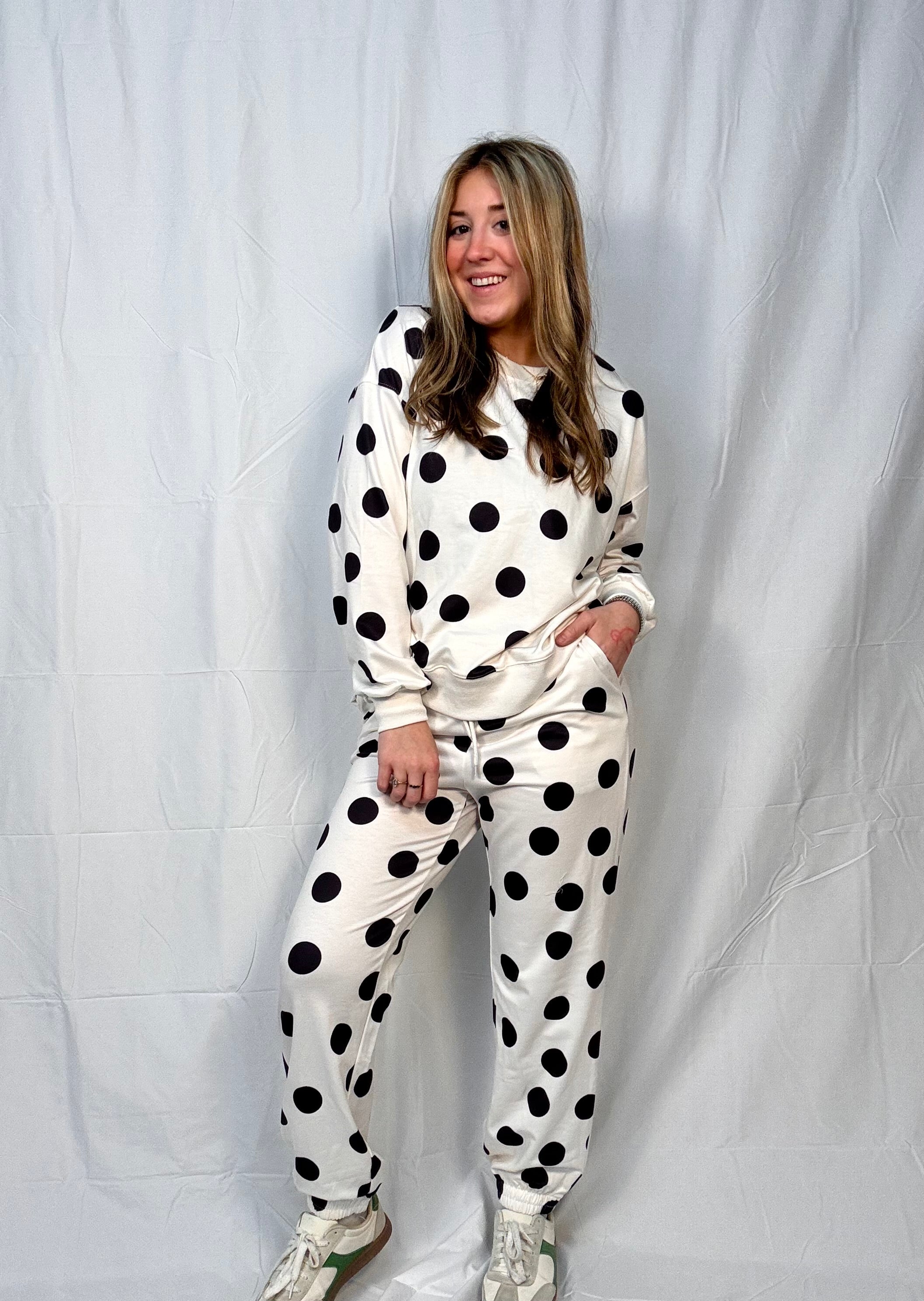 Polka Dot Jogger Set