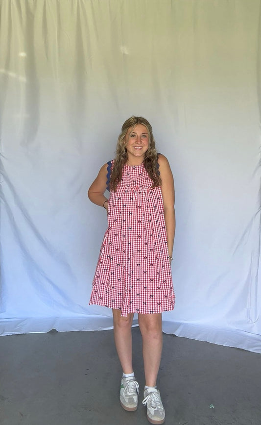 Bow Print Dress