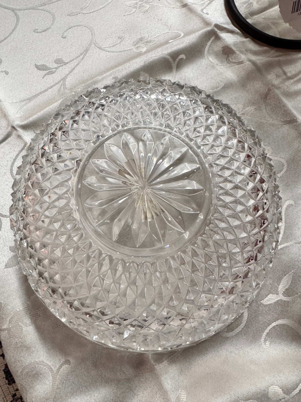 Czechoslovakia Hand-cut Bohemia Crystal Bowl