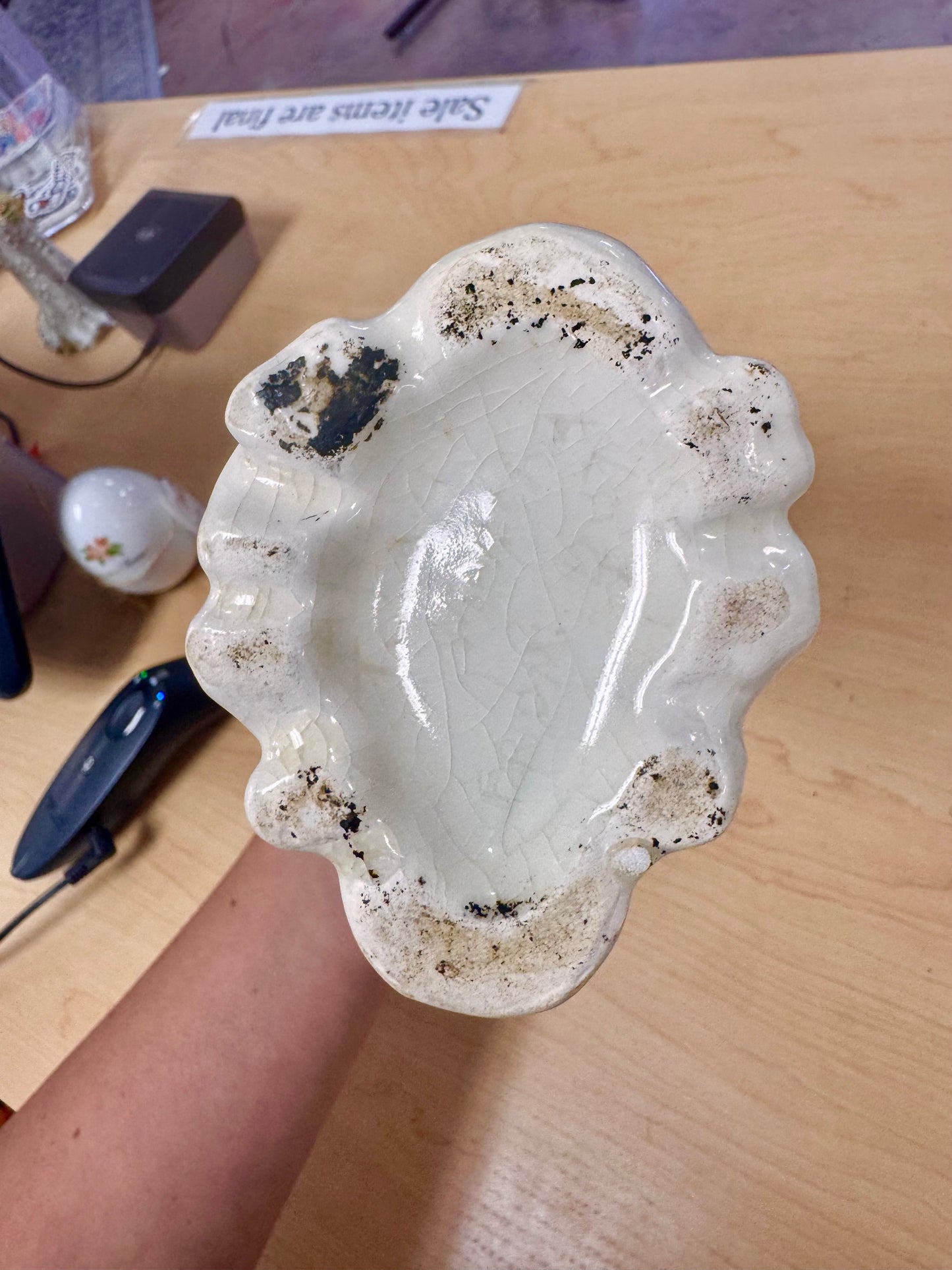 Vintage Glazed Ceramic Vase