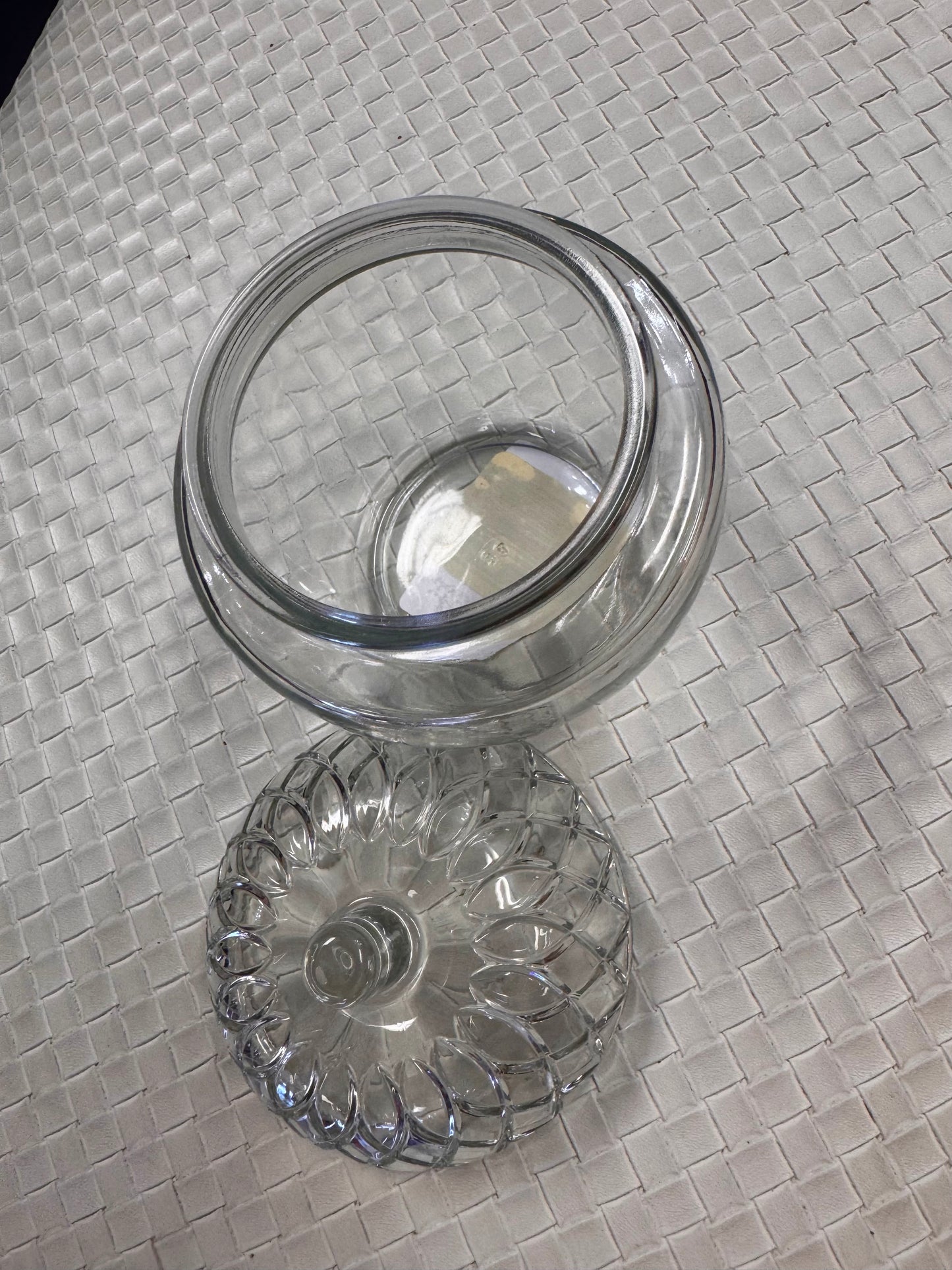 Vtg Anchor Hocking Company Glass Acorn Jar