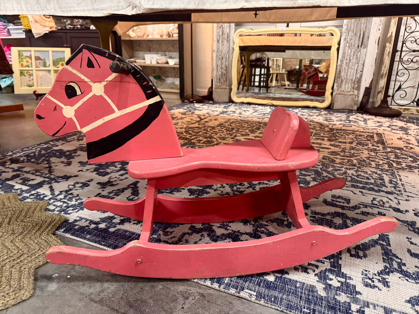 1940s Wooden Rocking Horse