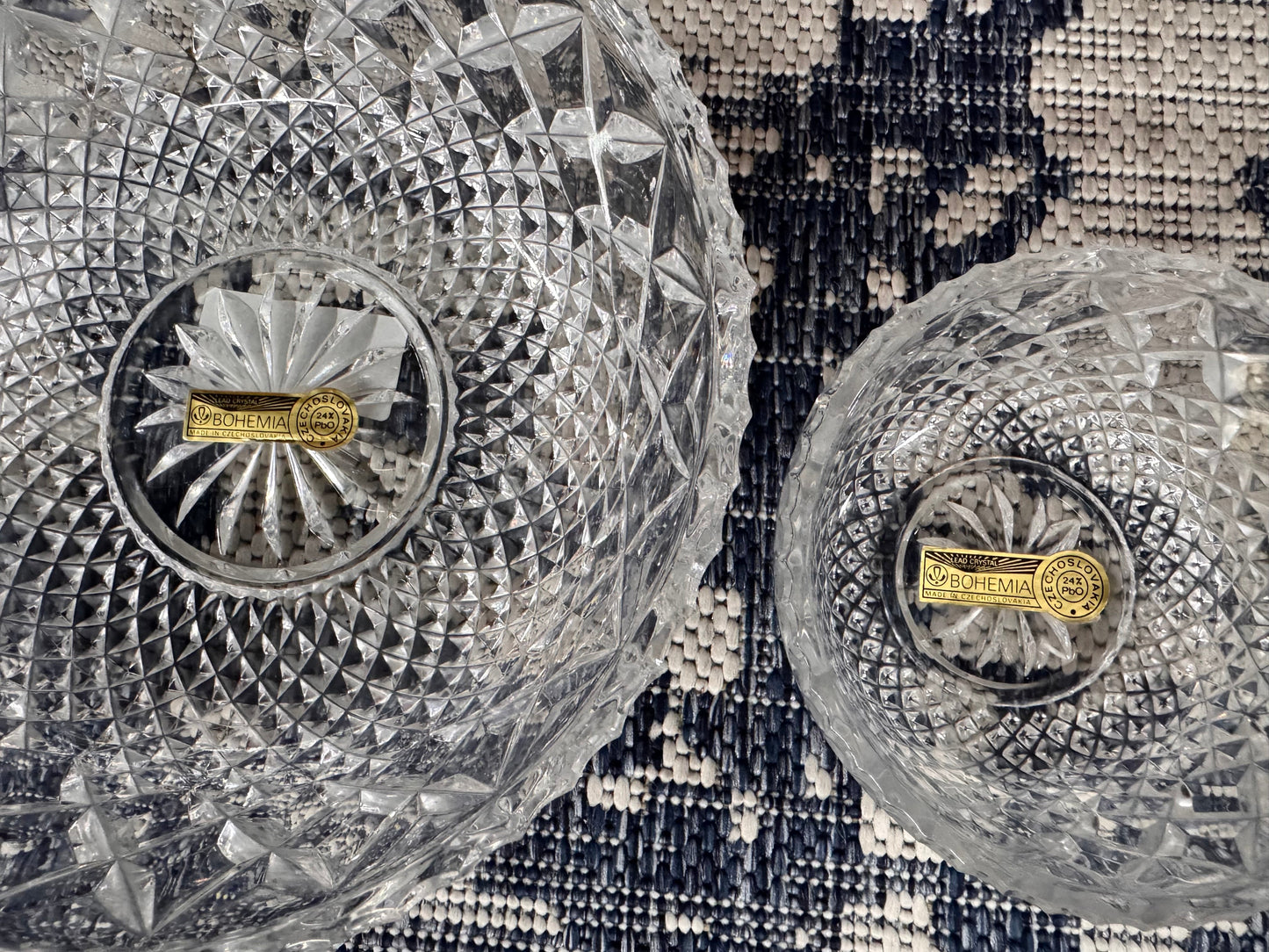 Czechoslovakia Hand-cut Bohemia Crystal Bowl