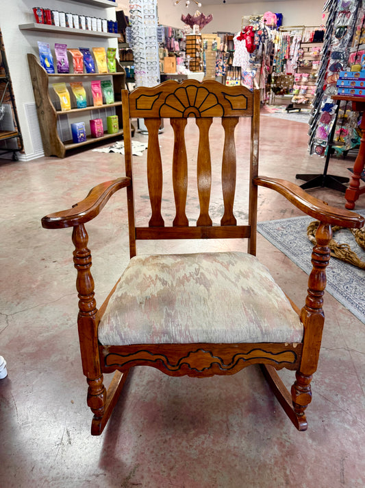 70s Tell City Maple Colonial Style Rocking Chair