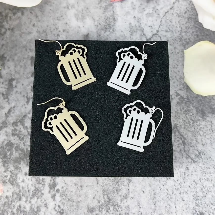 Beer Mug Earring