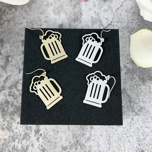Beer Mug Earring