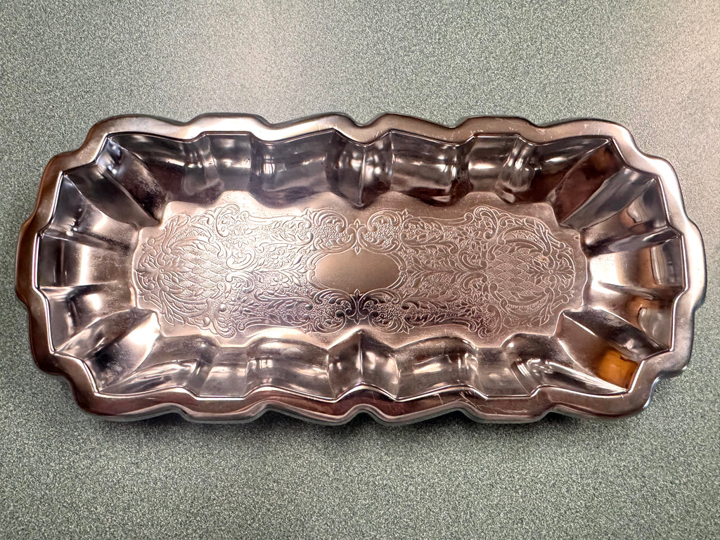 Silver English Chippendale Hostess Tray