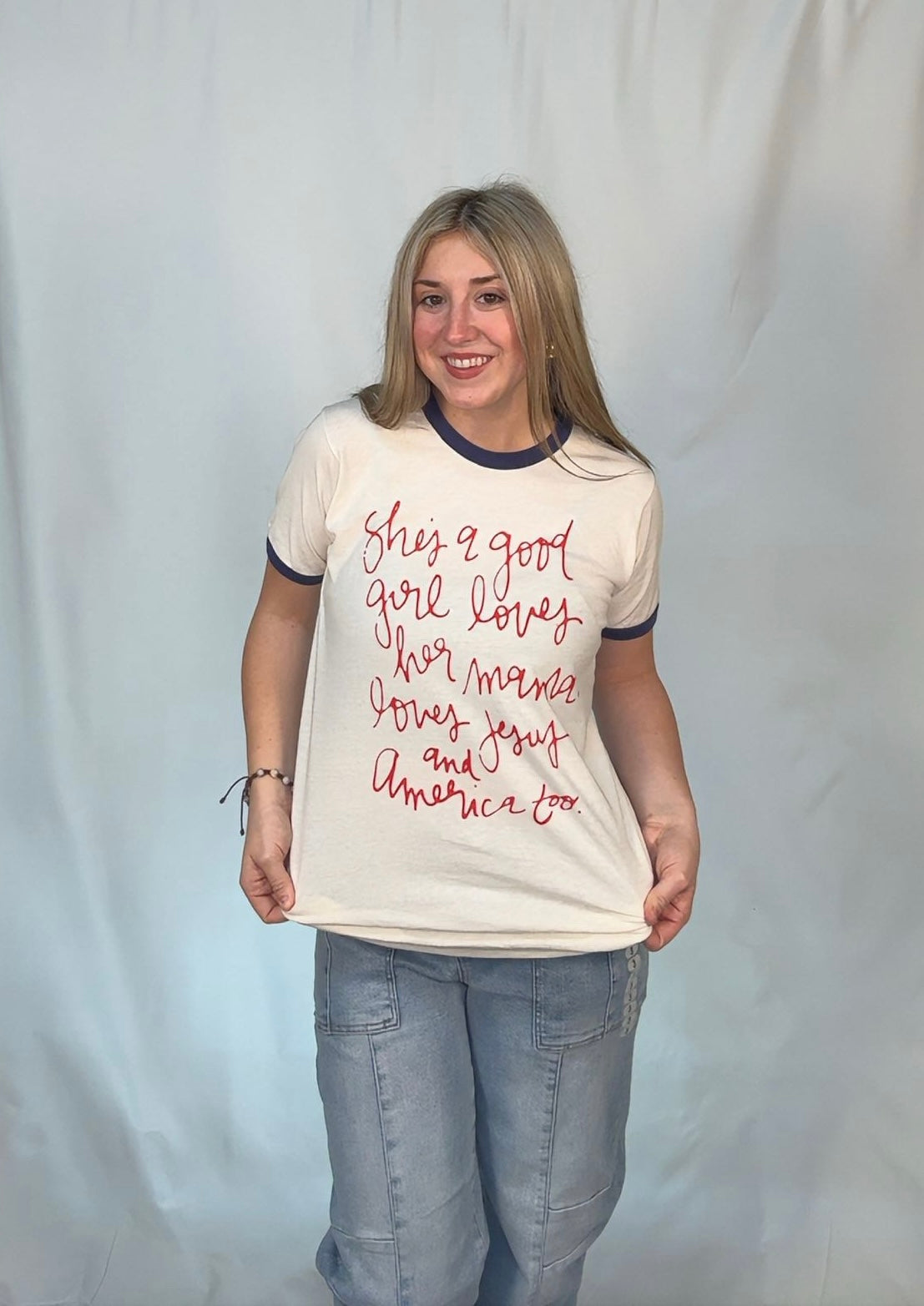 She's a Good Girl Ringer Tee