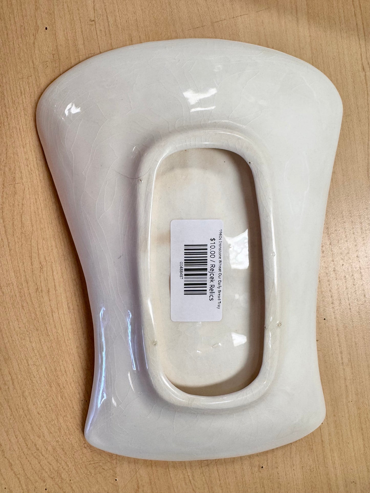 1960s Ironstone Wheat Our Daily Bread Tray