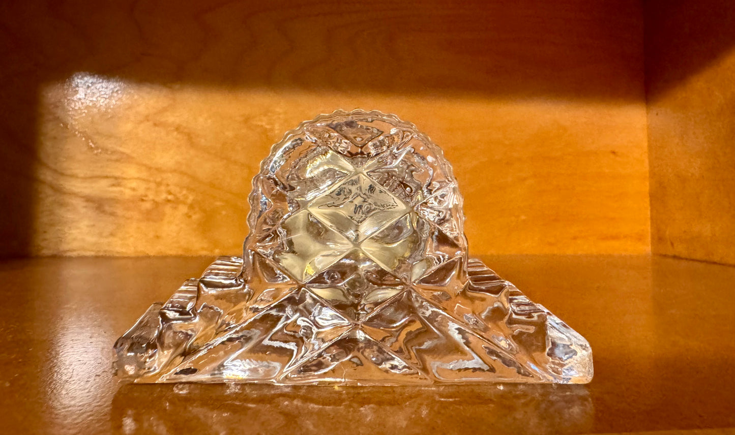 Crystal Quartz Glass Desk Clock