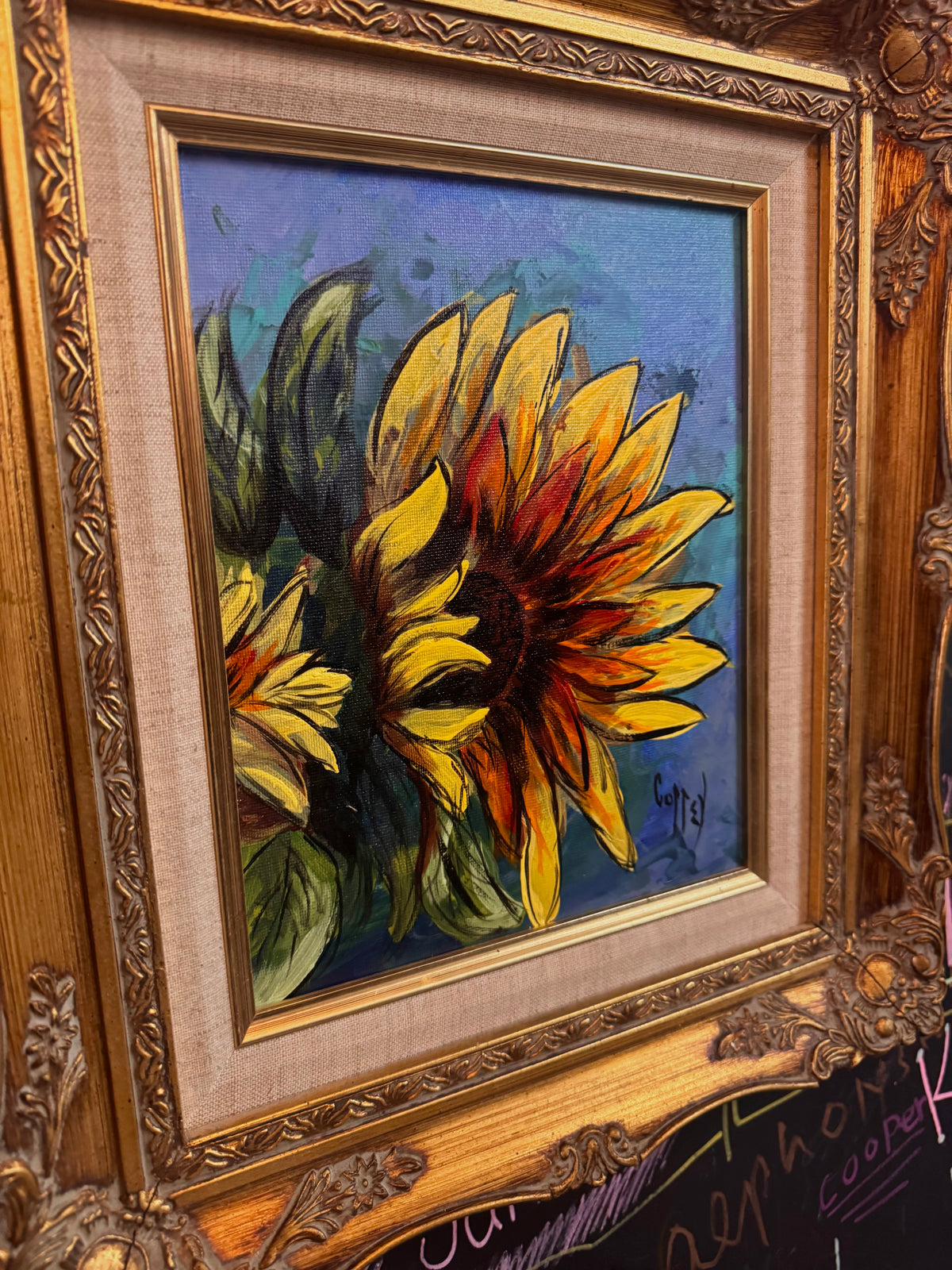 Original Hand-painted Sunflower Painting