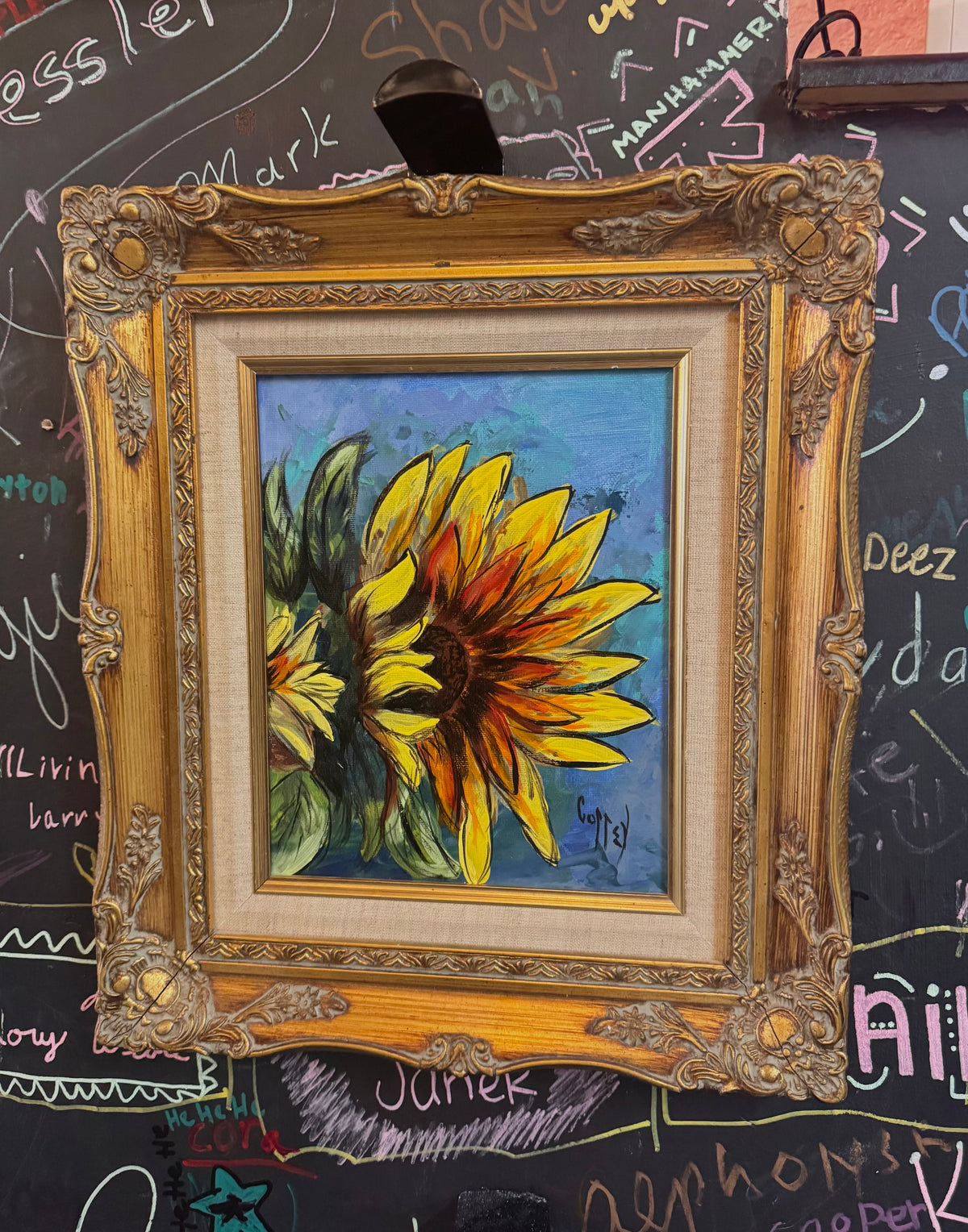Original Hand-painted Sunflower Painting