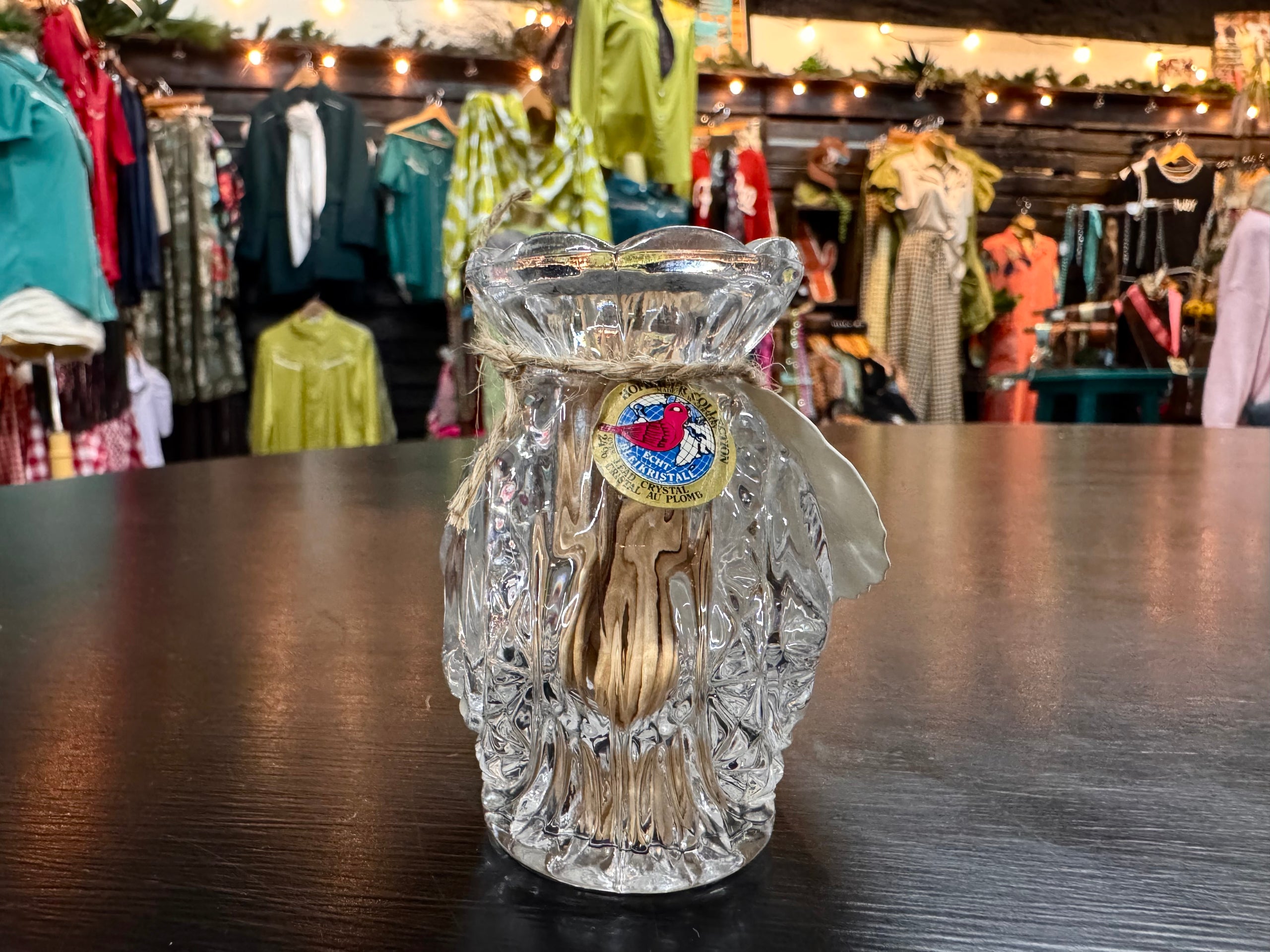 Hofbauer Crystal Bud Vase/Toothpick Holder