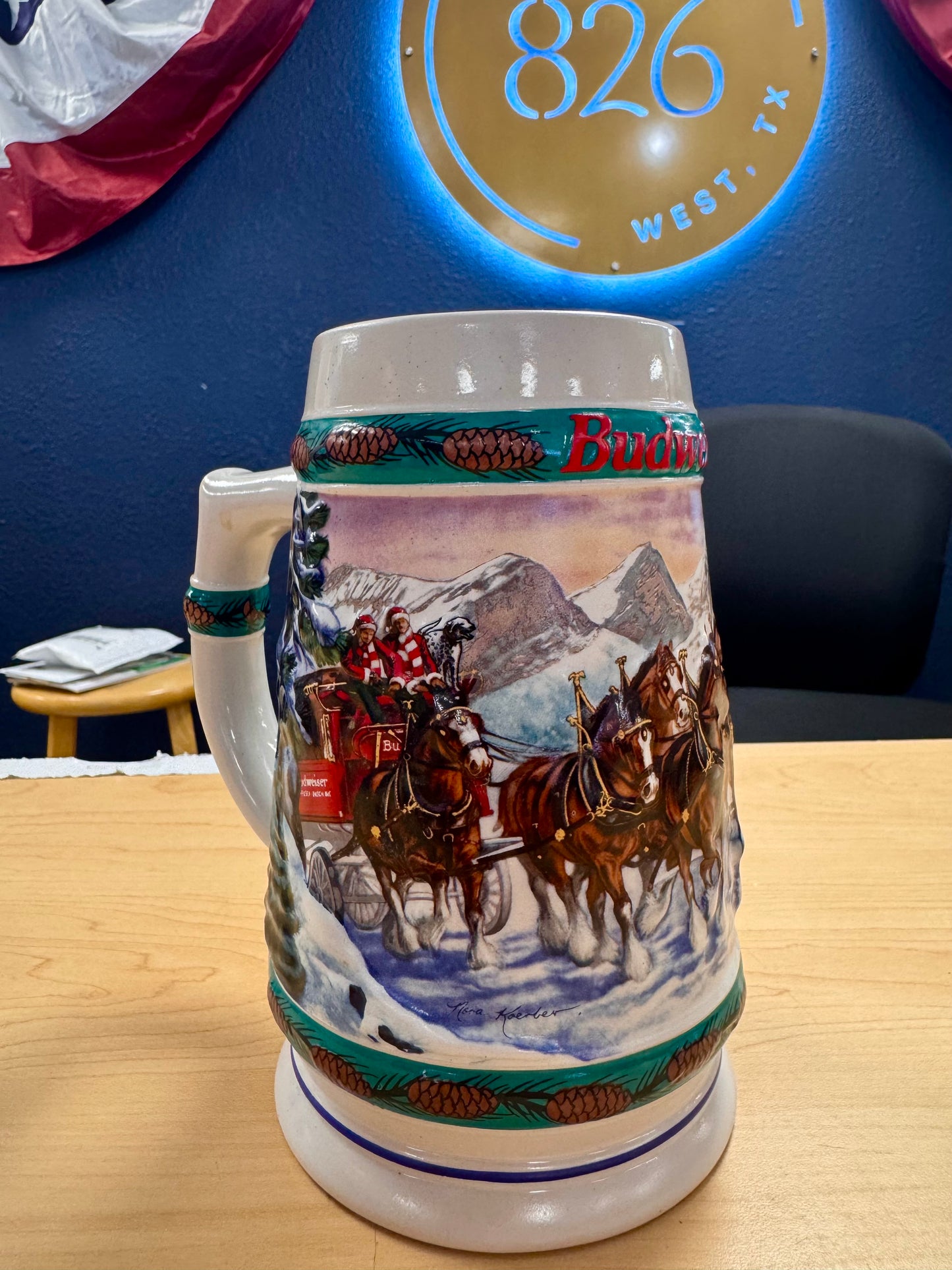 1993 Budweiser Holiday "Special Delivery" Stein