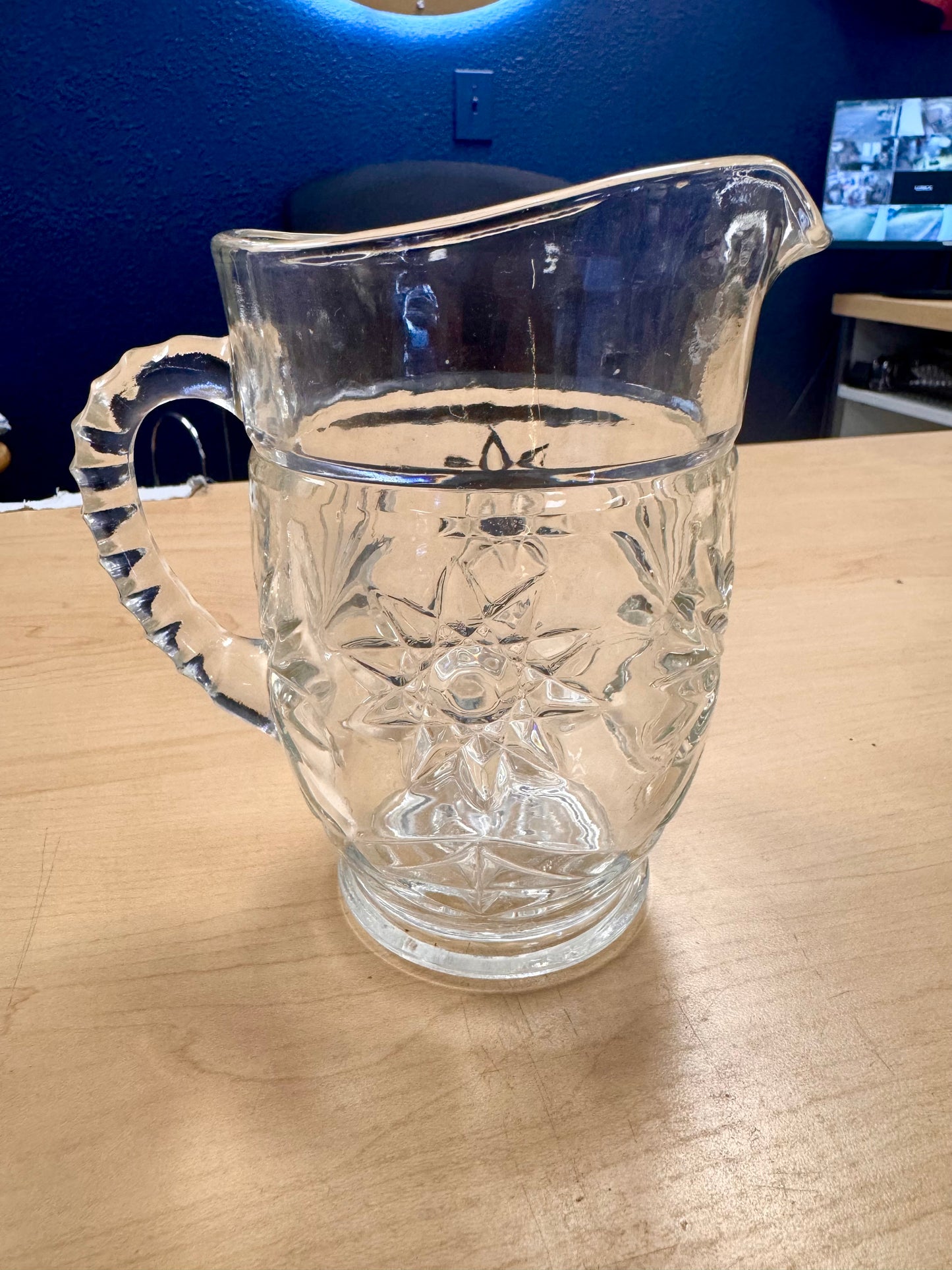Early America Prescut Pattern Pitcher