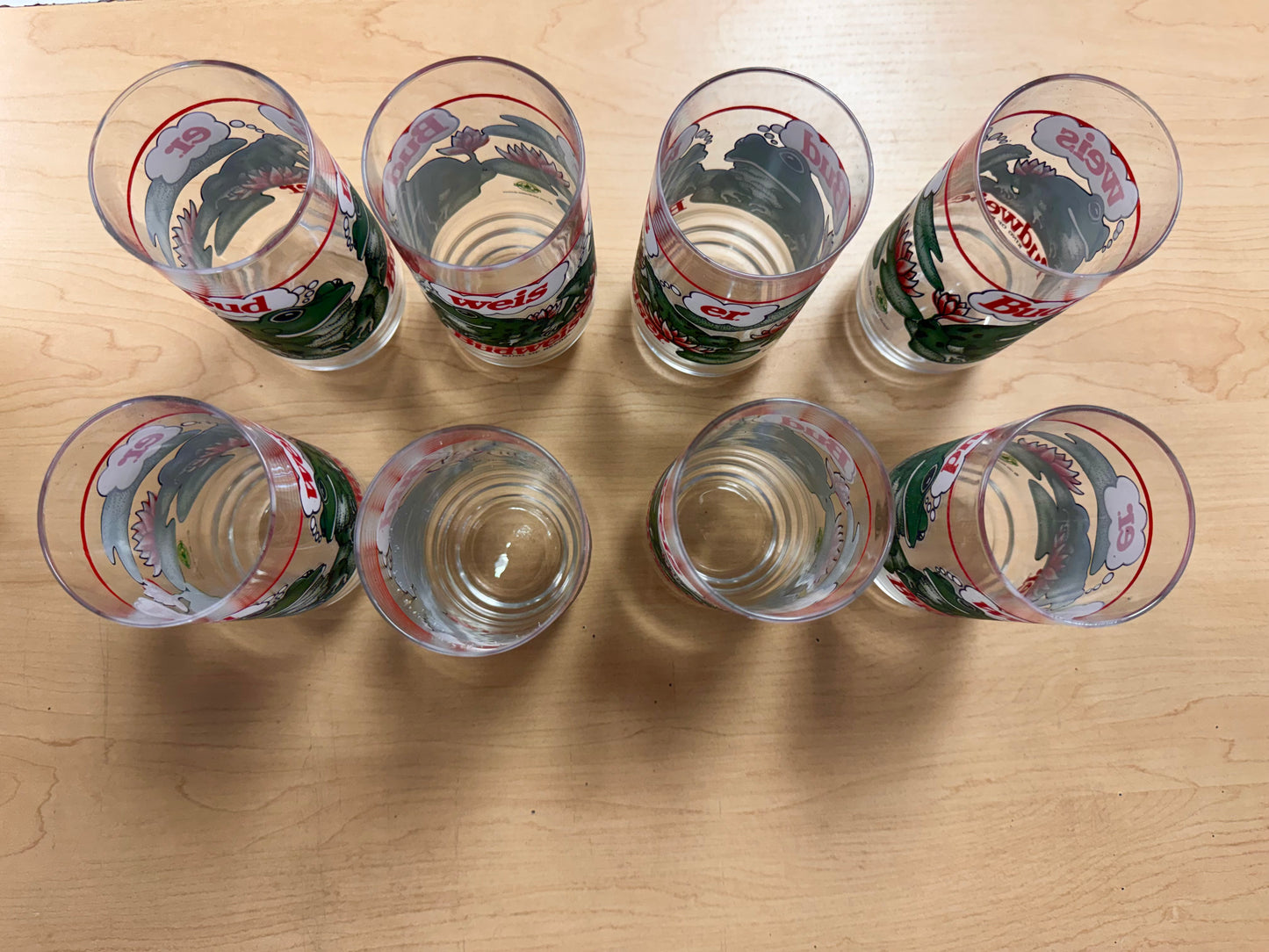 COMPLETE 1995 Budweiser Frog Glasses Set