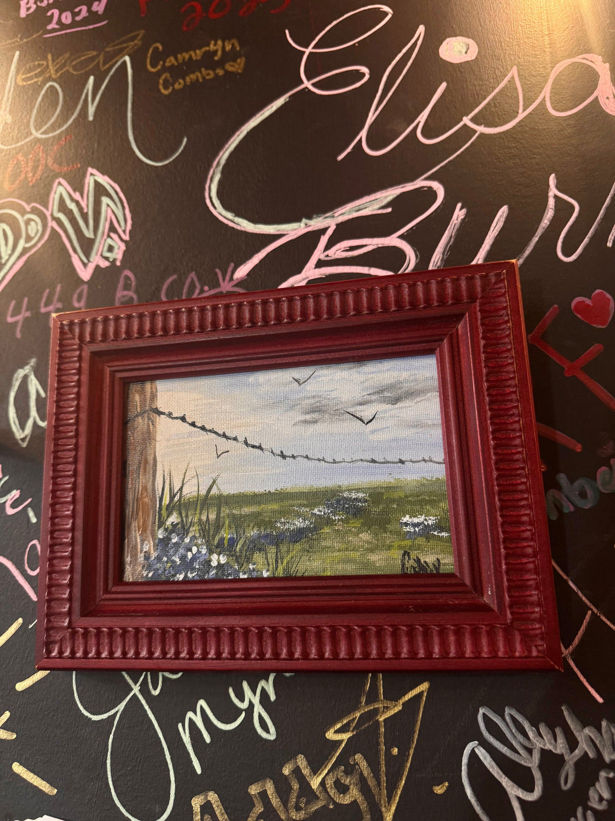 Original Hand-painted Bluebonnet Painting