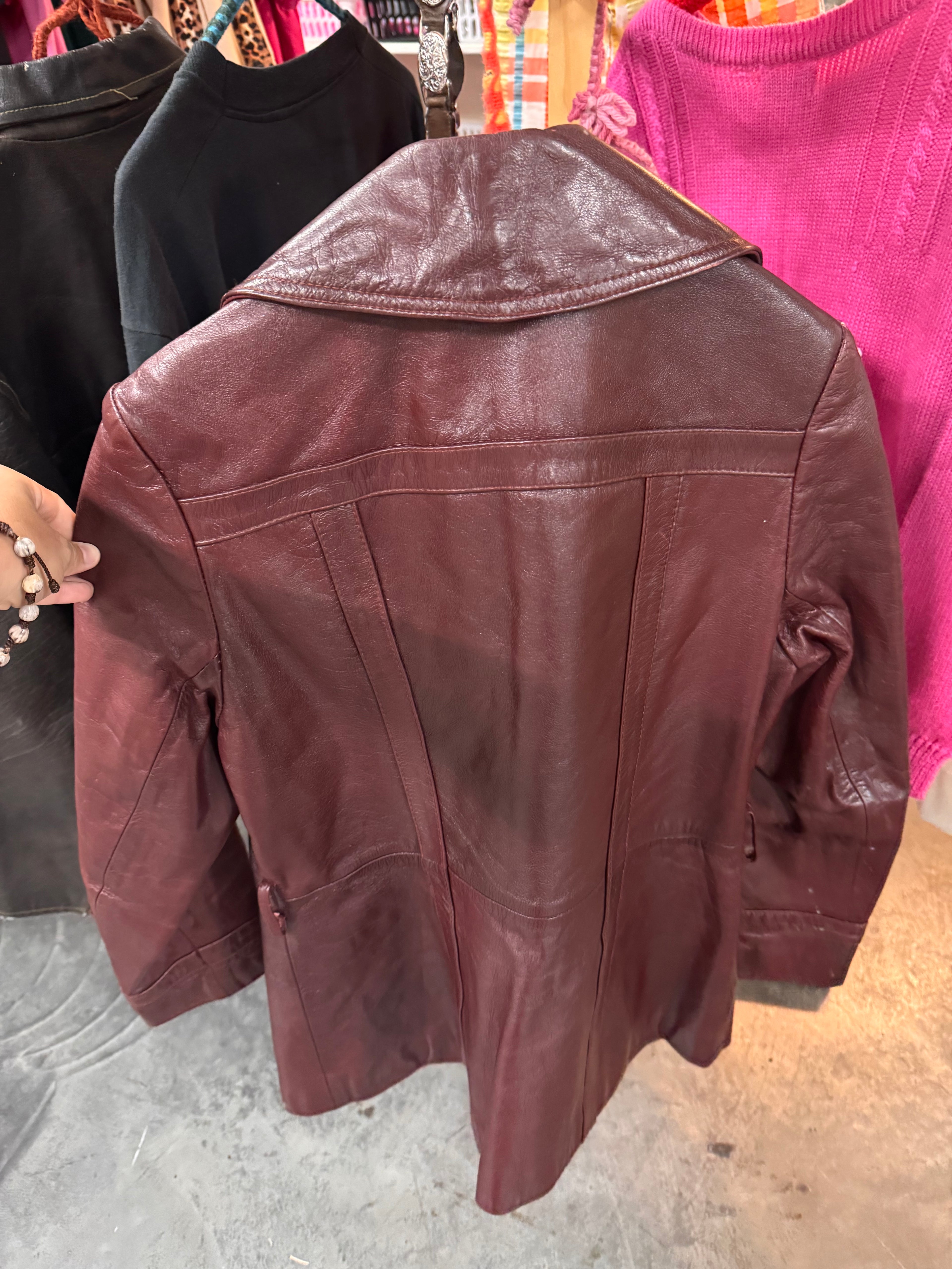 Etienne Aigner Genuine Leather Disco Jacket