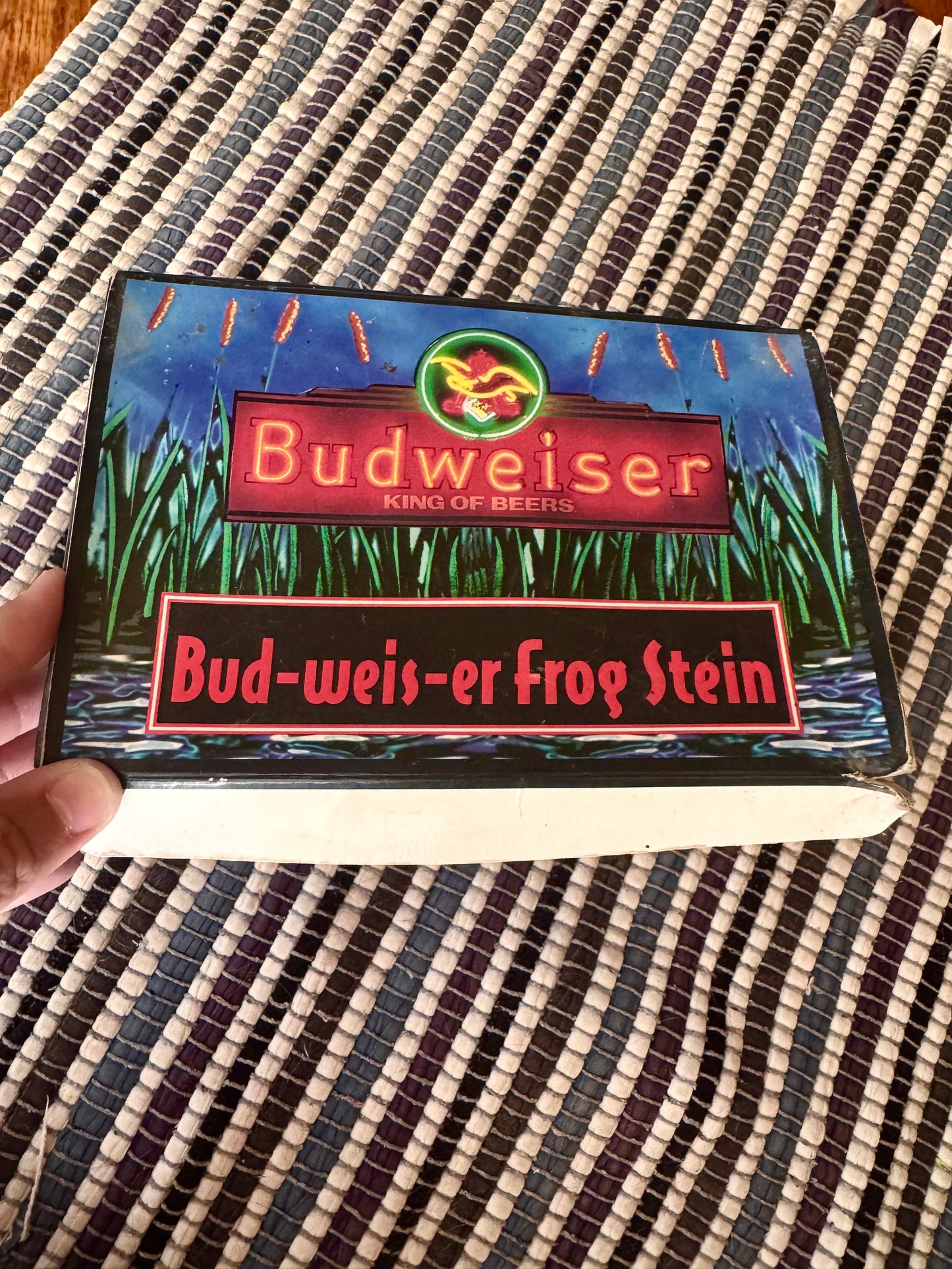 1996 Bud-Weis-Er Frog Stein