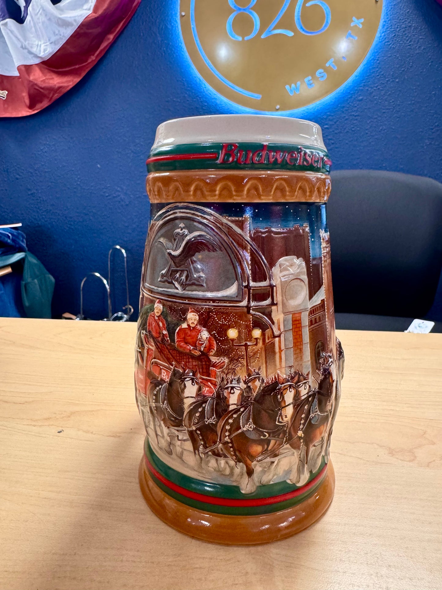 1997 Budweiser Home for the Holidays Stein