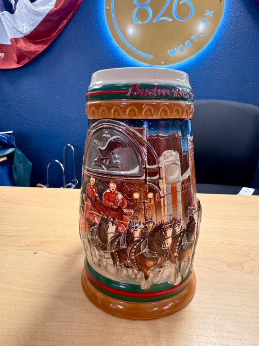 1997 Budweiser Home for the Holidays Stein