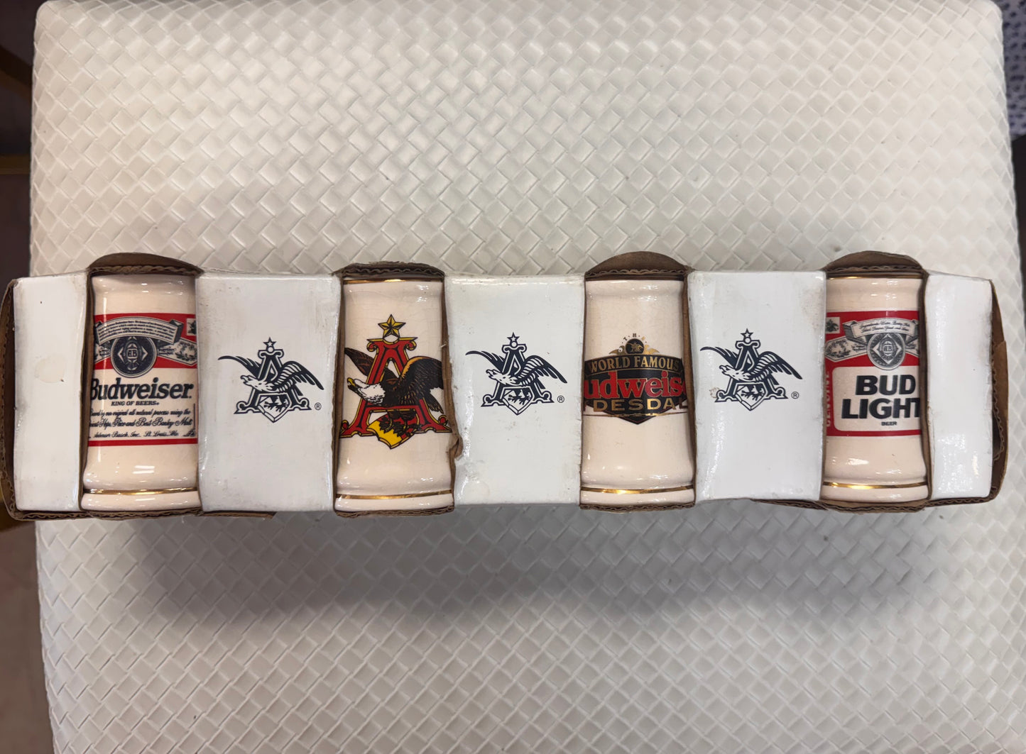 1996 Anheuser-Busch Mini Beer Stein Set (4 pc)