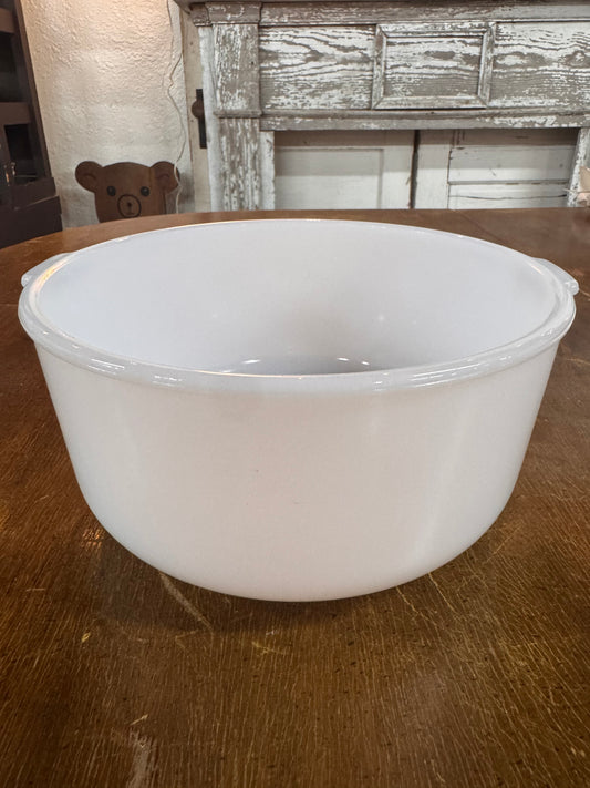 Vintage Glasbake Milk Glass Mixing Bowl