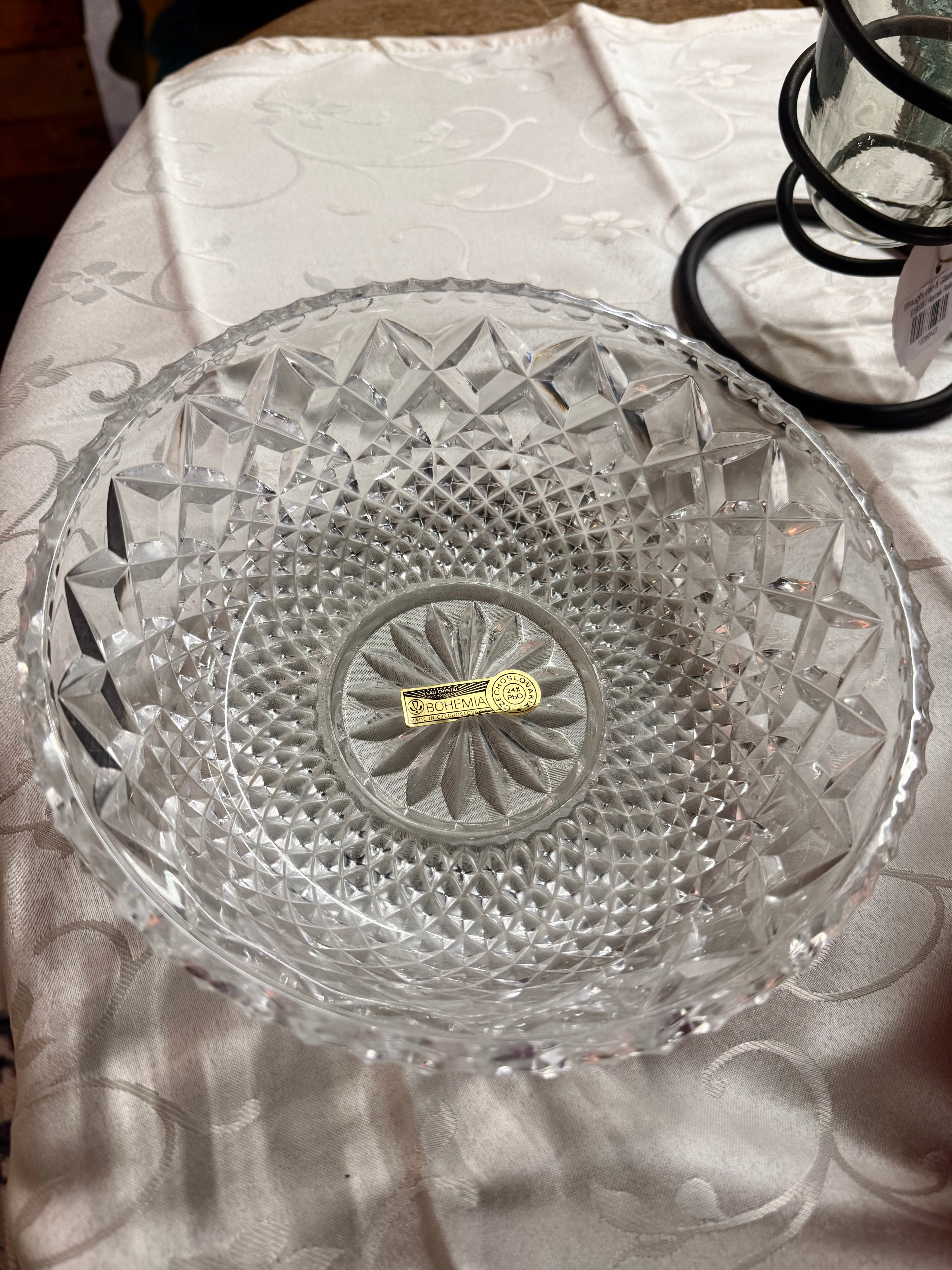 Czechoslovakia Hand-cut Bohemia Crystal Bowl