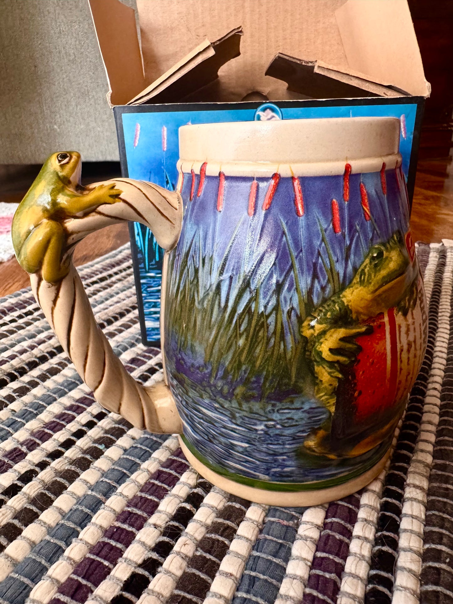 1996 Bud-Weis-Er Frog Stein