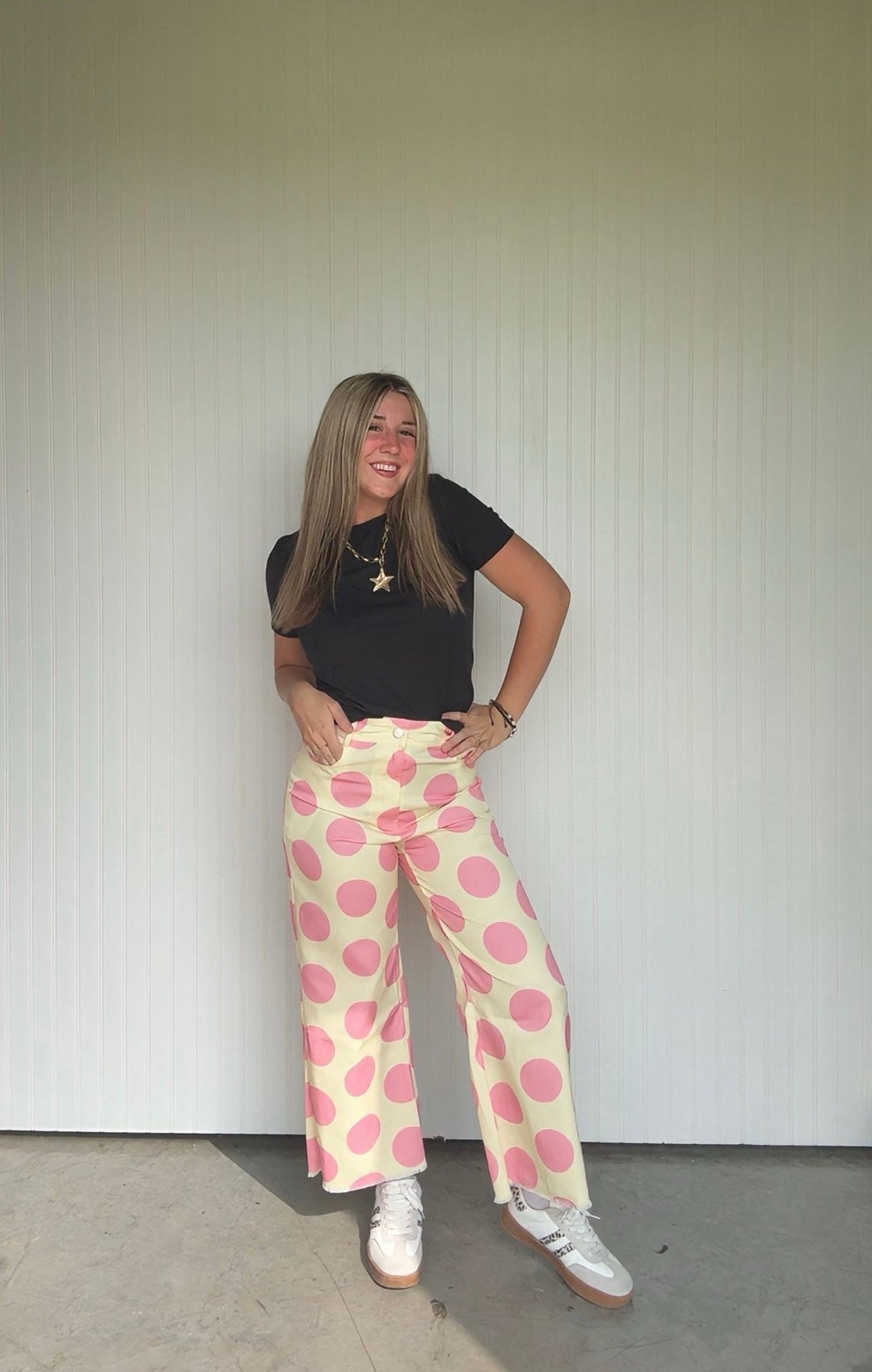 Big Polka Dot Tailored Pant