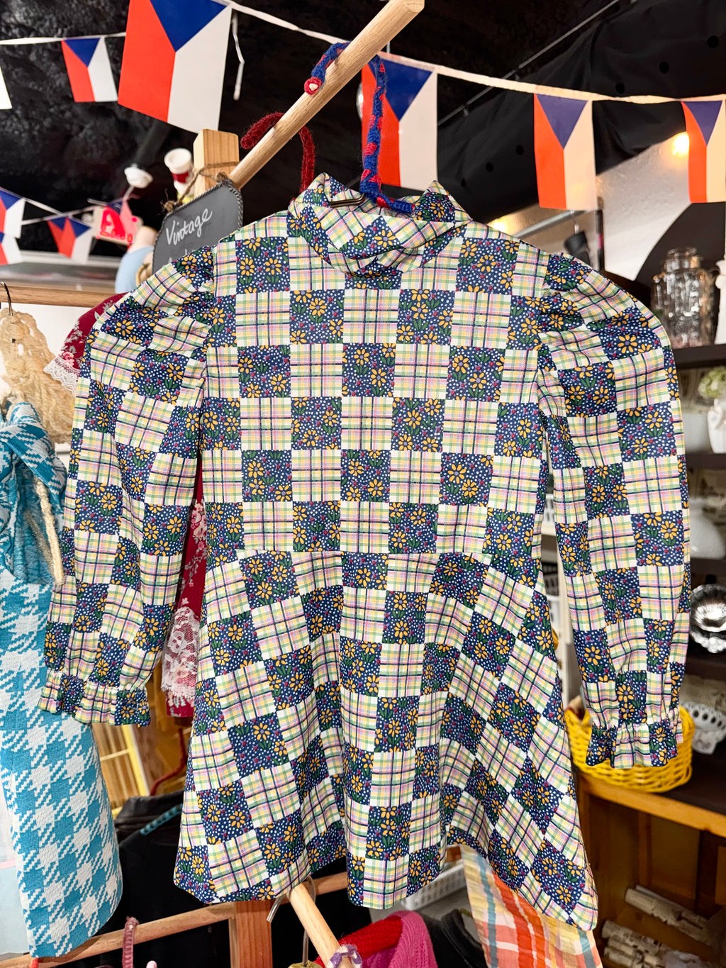1960s Handmade 1 of a Kind Mod-Style Dress